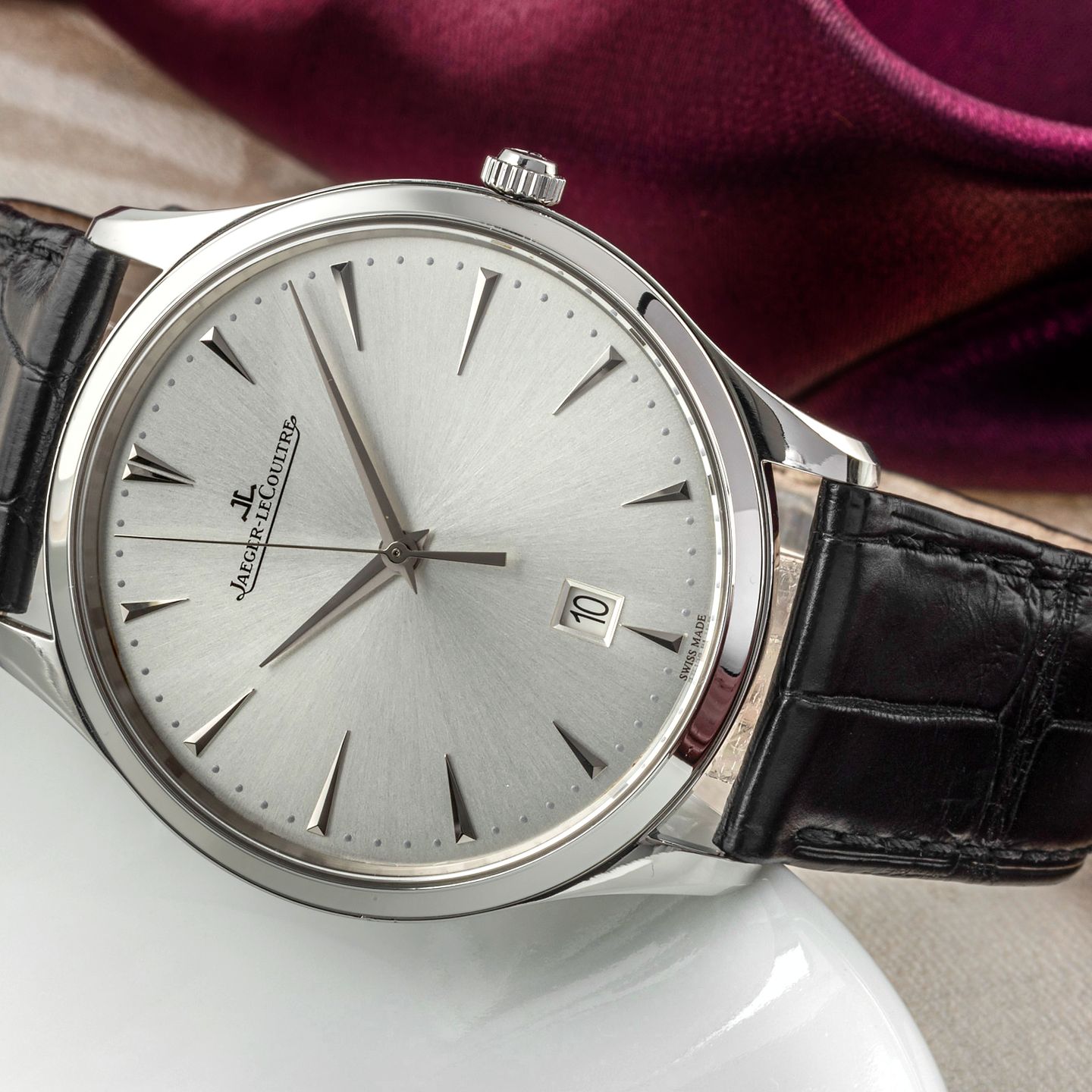 Jaeger-LeCoultre Master Ultra Thin Q1288420, 174.8.37.S (Unknown (random serial)) - Silver dial 40 mm Steel case (1/8)