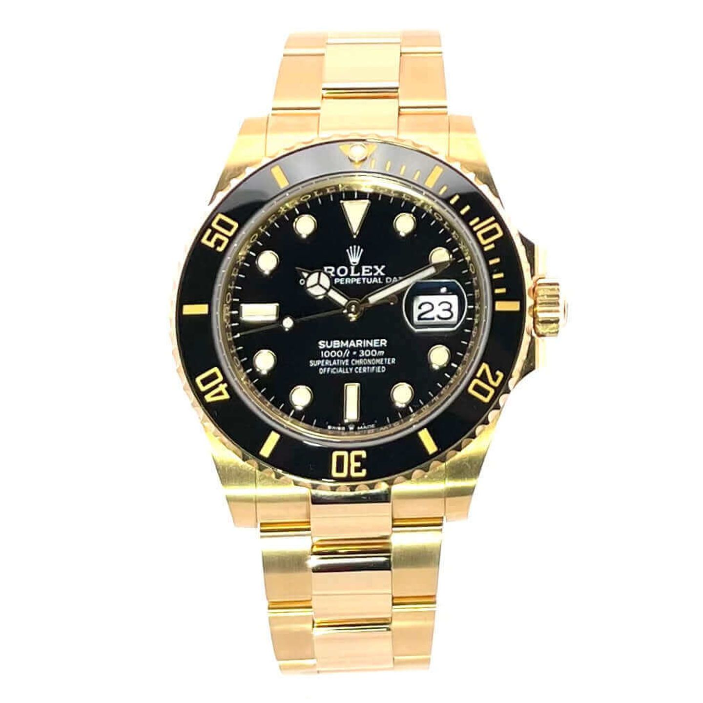 Rolex Submariner Date 126618LN (2022) - Zwart wijzerplaat 41mm Geelgoud (2/8)