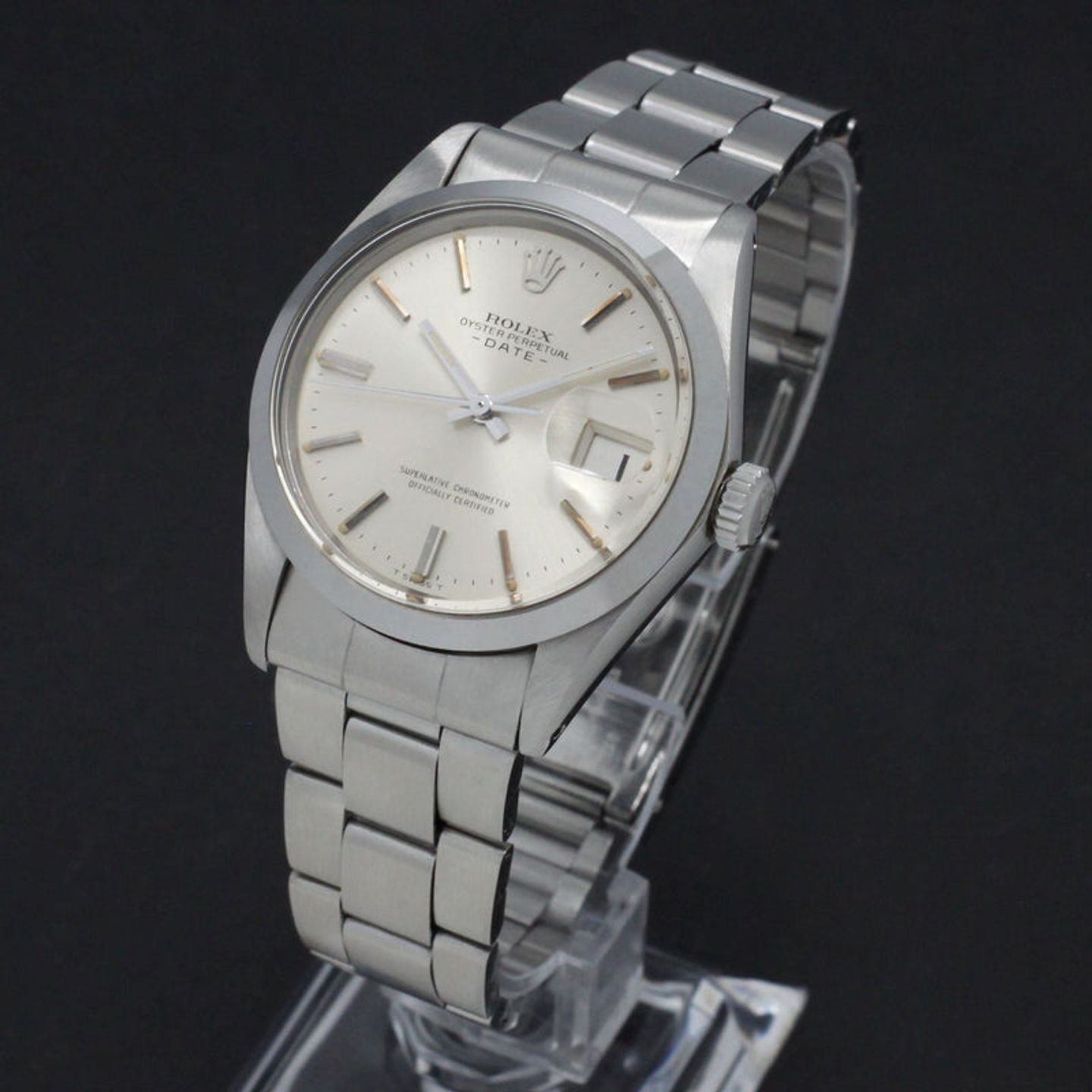 Rolex Oyster Perpetual Date 1500 (1971) - Silver dial 34 mm Steel case (2/7)