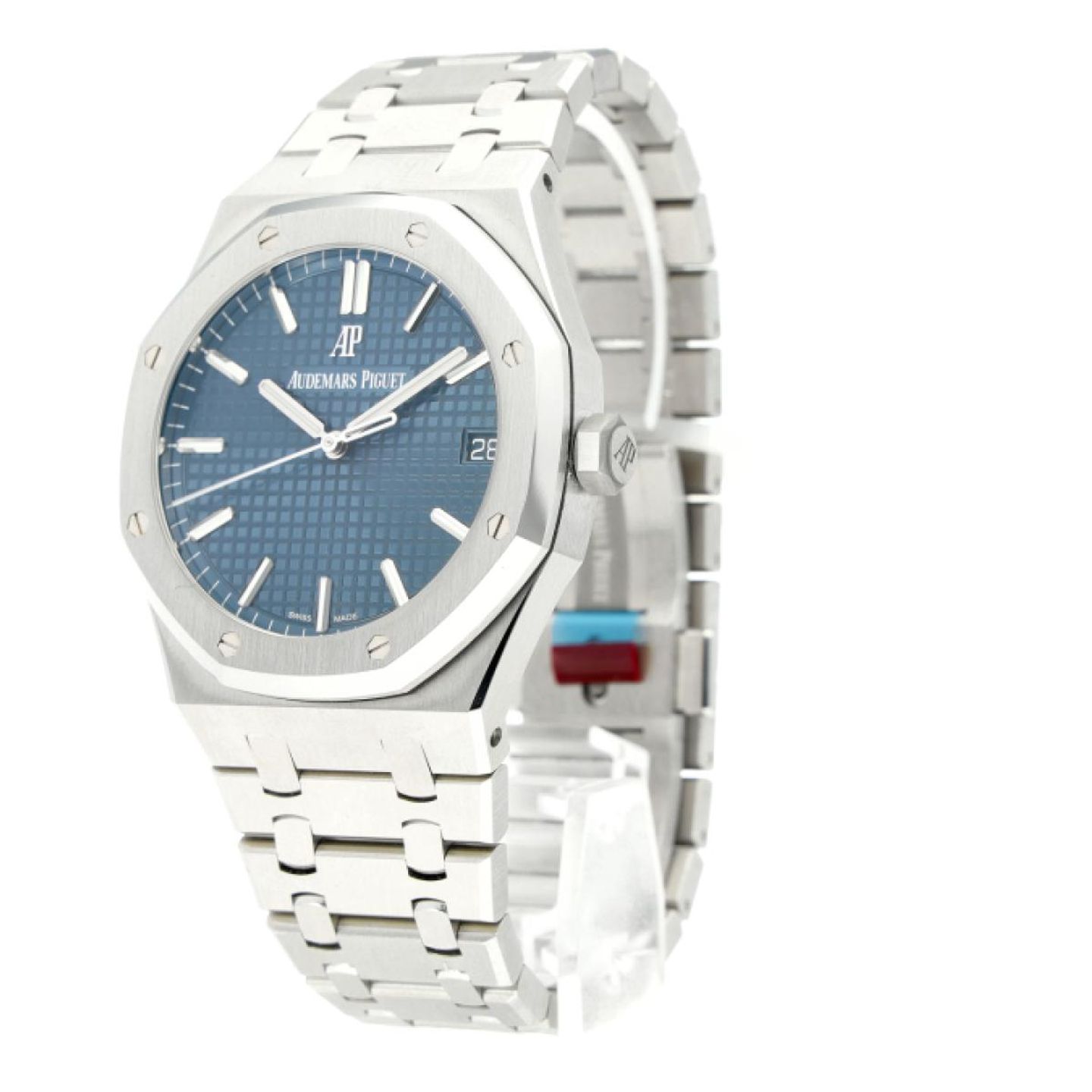 Audemars Piguet Royal Oak Selfwinding 15500ST.OO.1220ST.01 (2021) - Blauw wijzerplaat 41mm Staal (7/8)