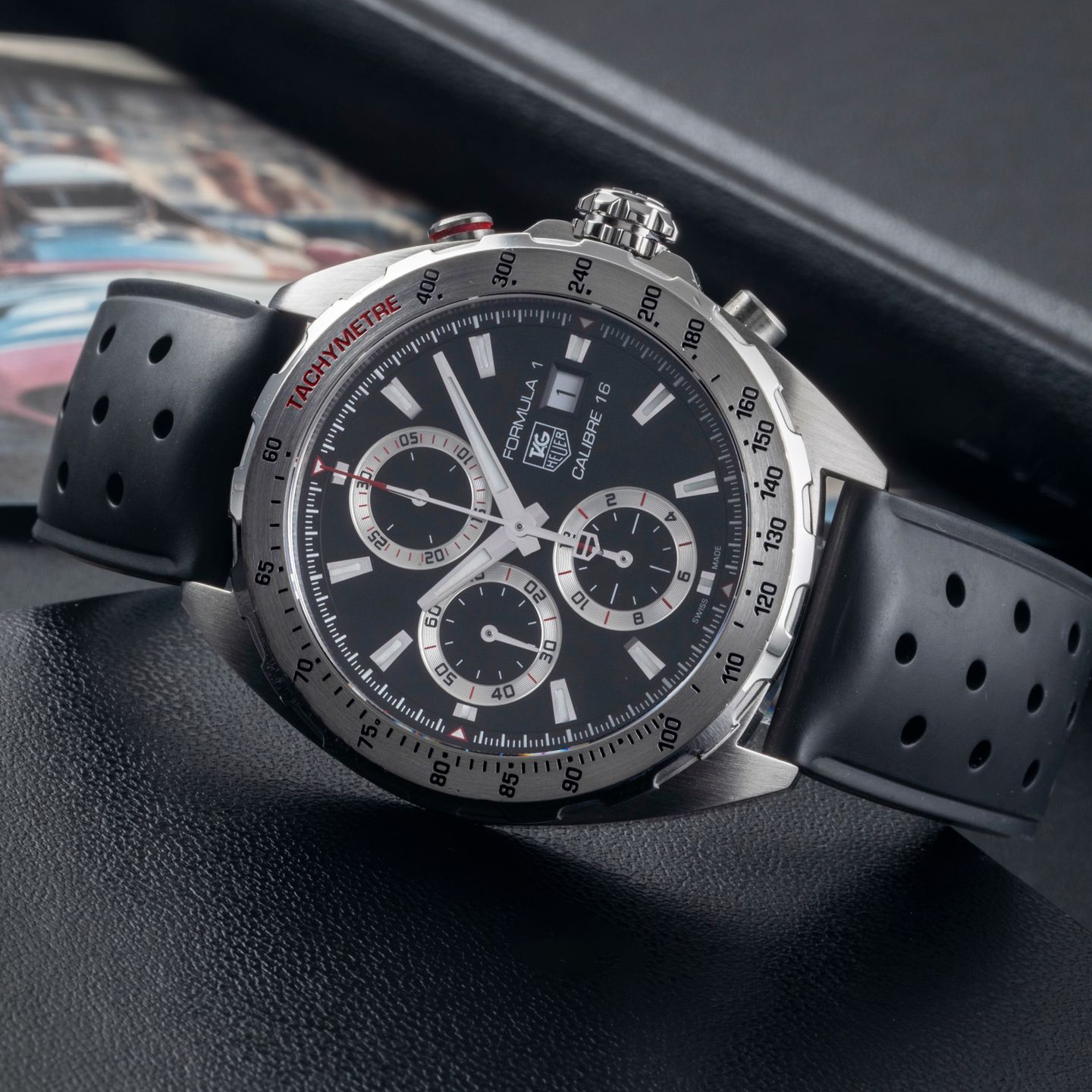 TAG Heuer Carrera Calibre HEUER 01 CAR201AA.BA0714 (Unknown (random serial)) - White dial 43 mm Steel case (2/8)