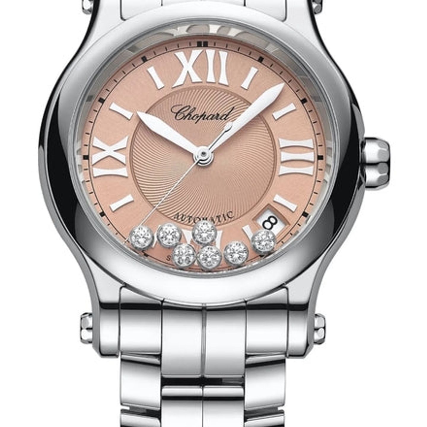 Chopard Happy Sport 278559-3025 (2026) - Roze wijzerplaat 36mm Staal (1/1)
