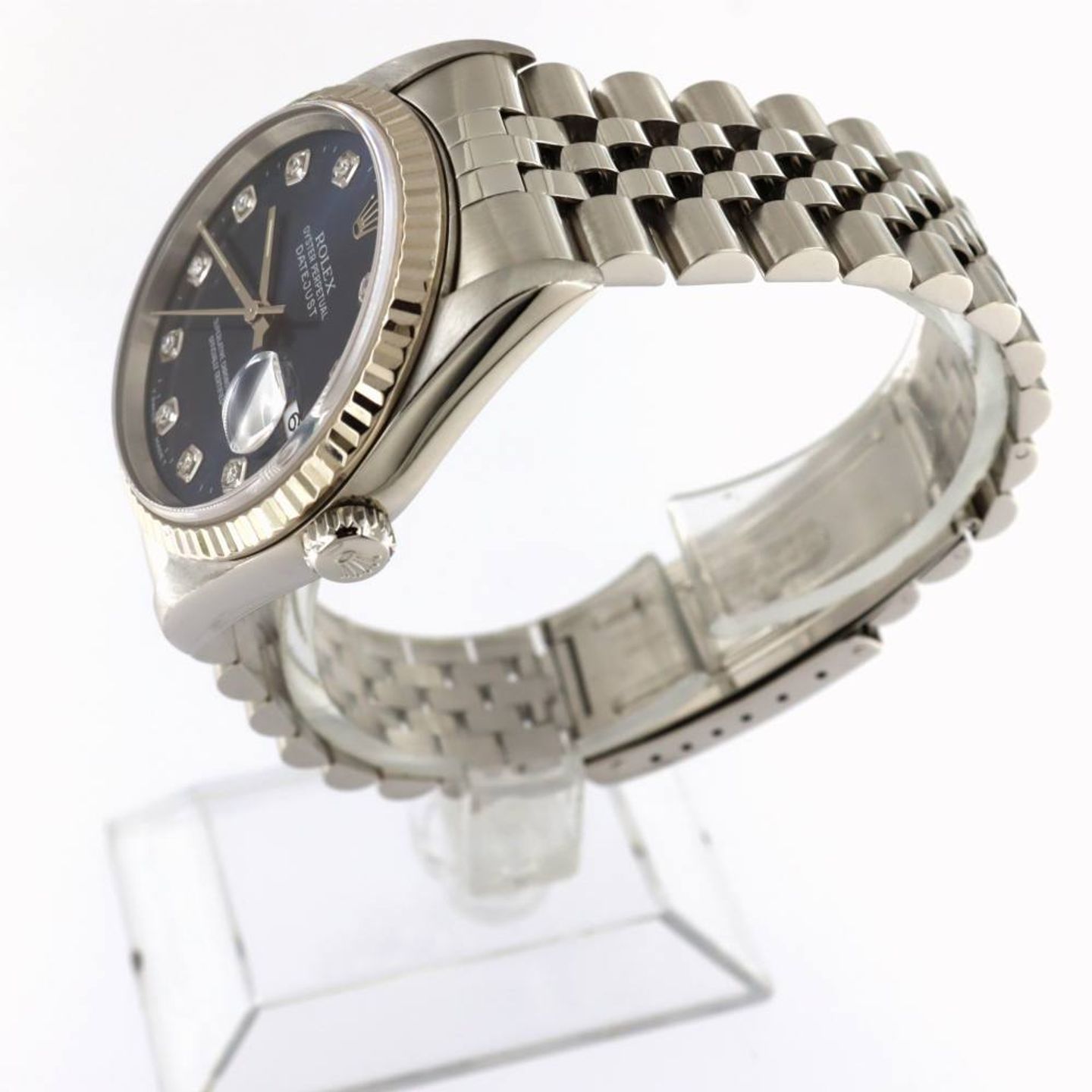 Rolex Datejust 36 16234 (2004) - Blauw wijzerplaat 36mm Staal (2/6)