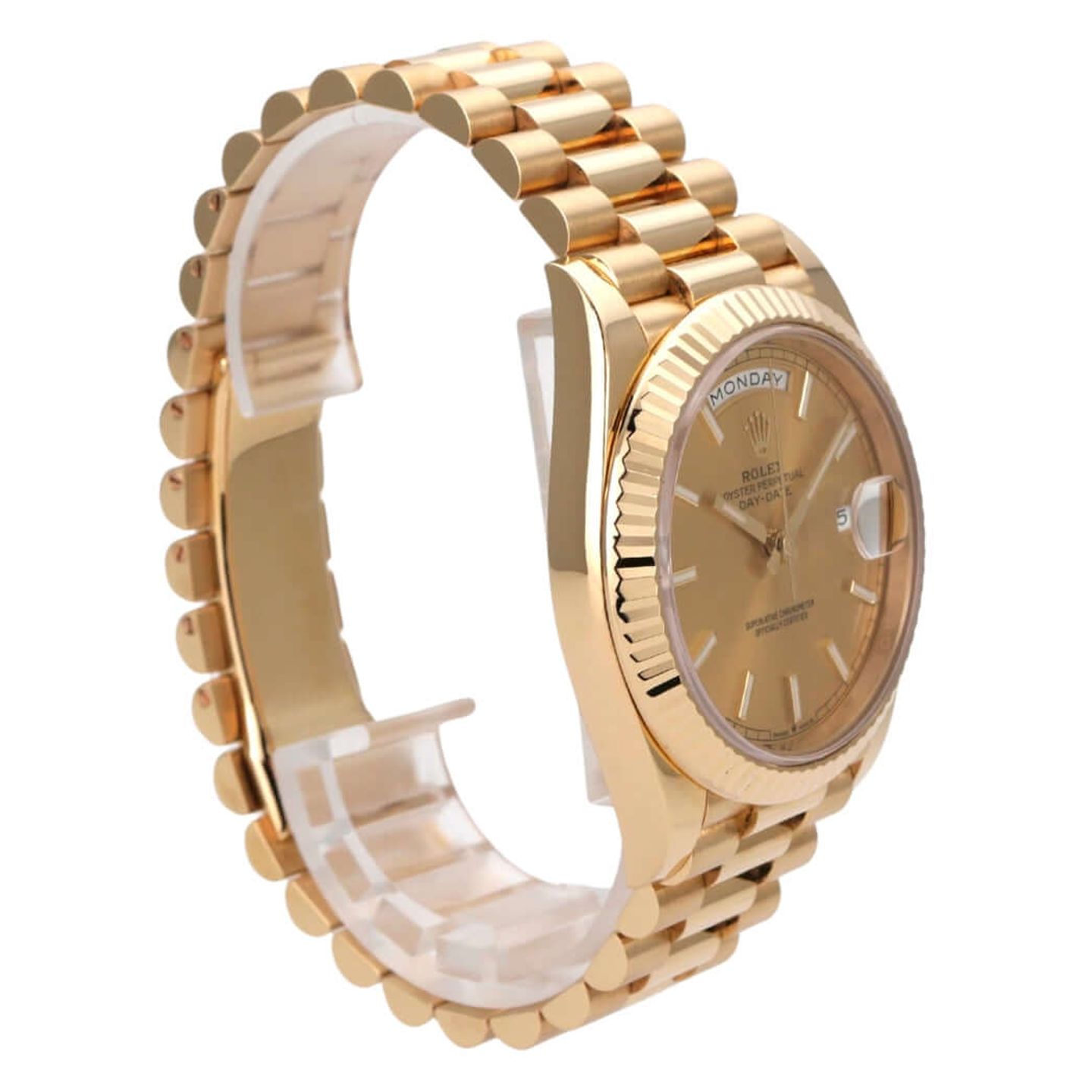 Rolex Day-Date 40 228238 (2019) - Champagne dial 40 mm Yellow Gold case (4/8)