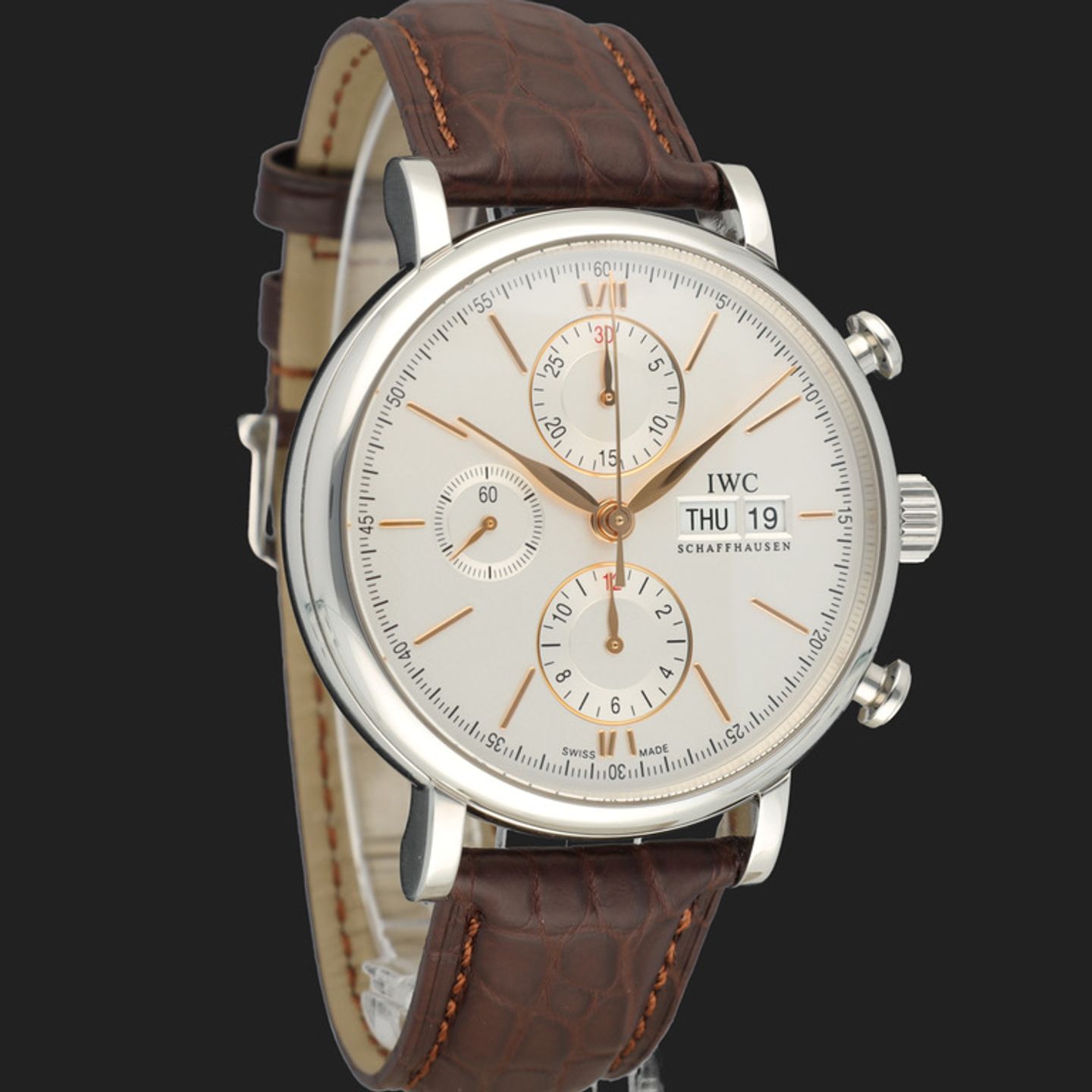 IWC Portofino Chronograph IW391031 (2020) - Zilver wijzerplaat 42mm Staal (4/8)