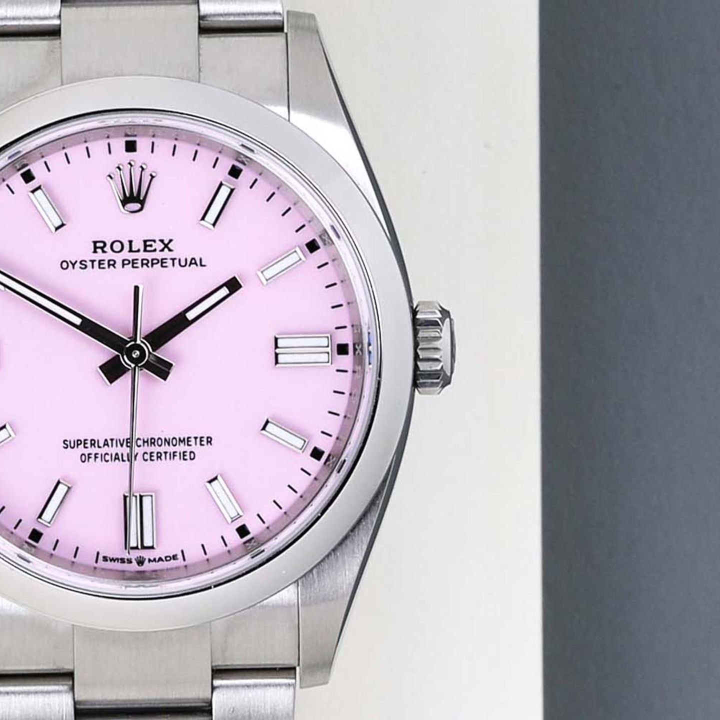 Rolex Oyster Perpetual 36 126000 (2023) - Pink dial 36 mm Steel case (5/8)