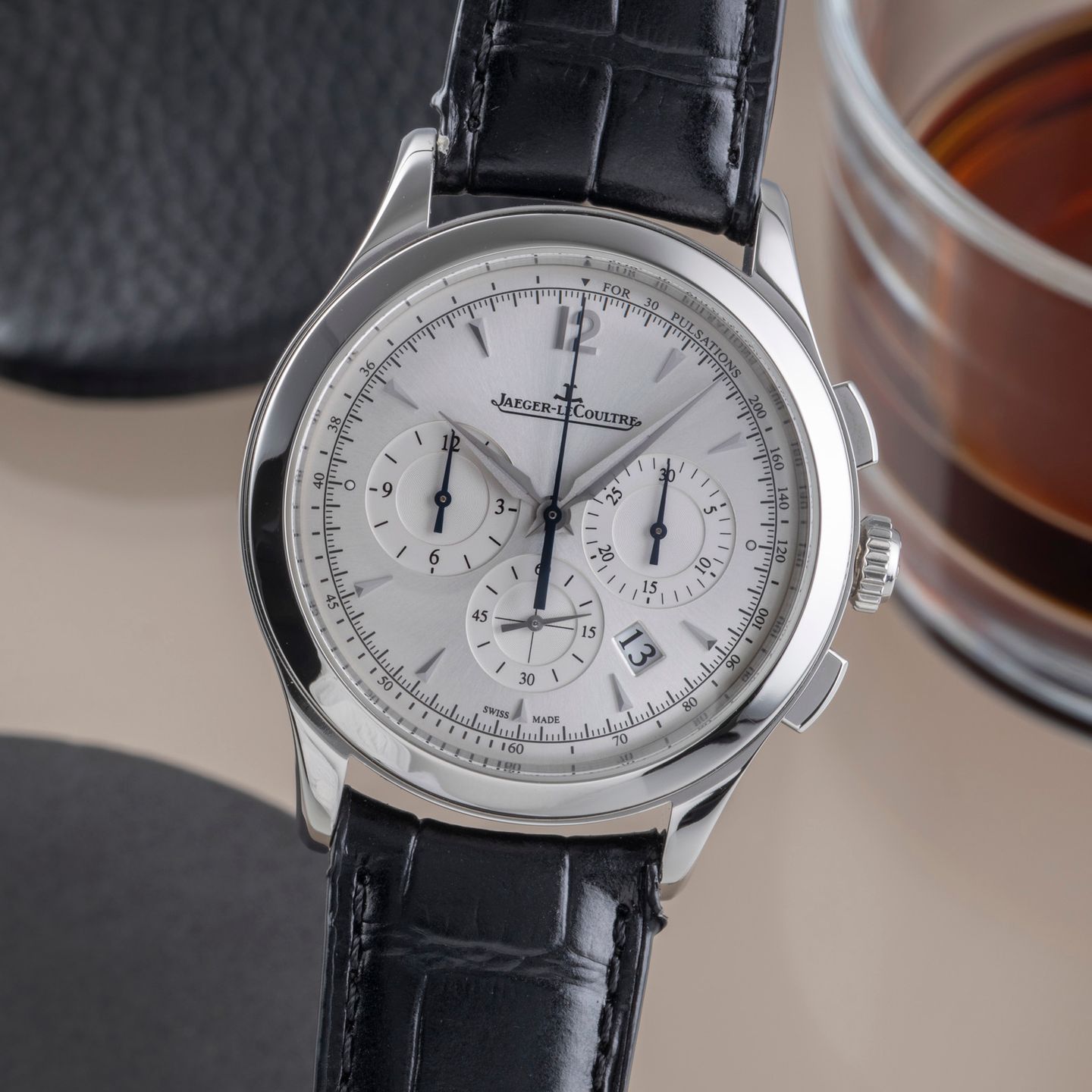 Jaeger-LeCoultre Master Chronograph Q1538420 (Unknown (random serial)) - Silver dial 40 mm Steel case (3/8)