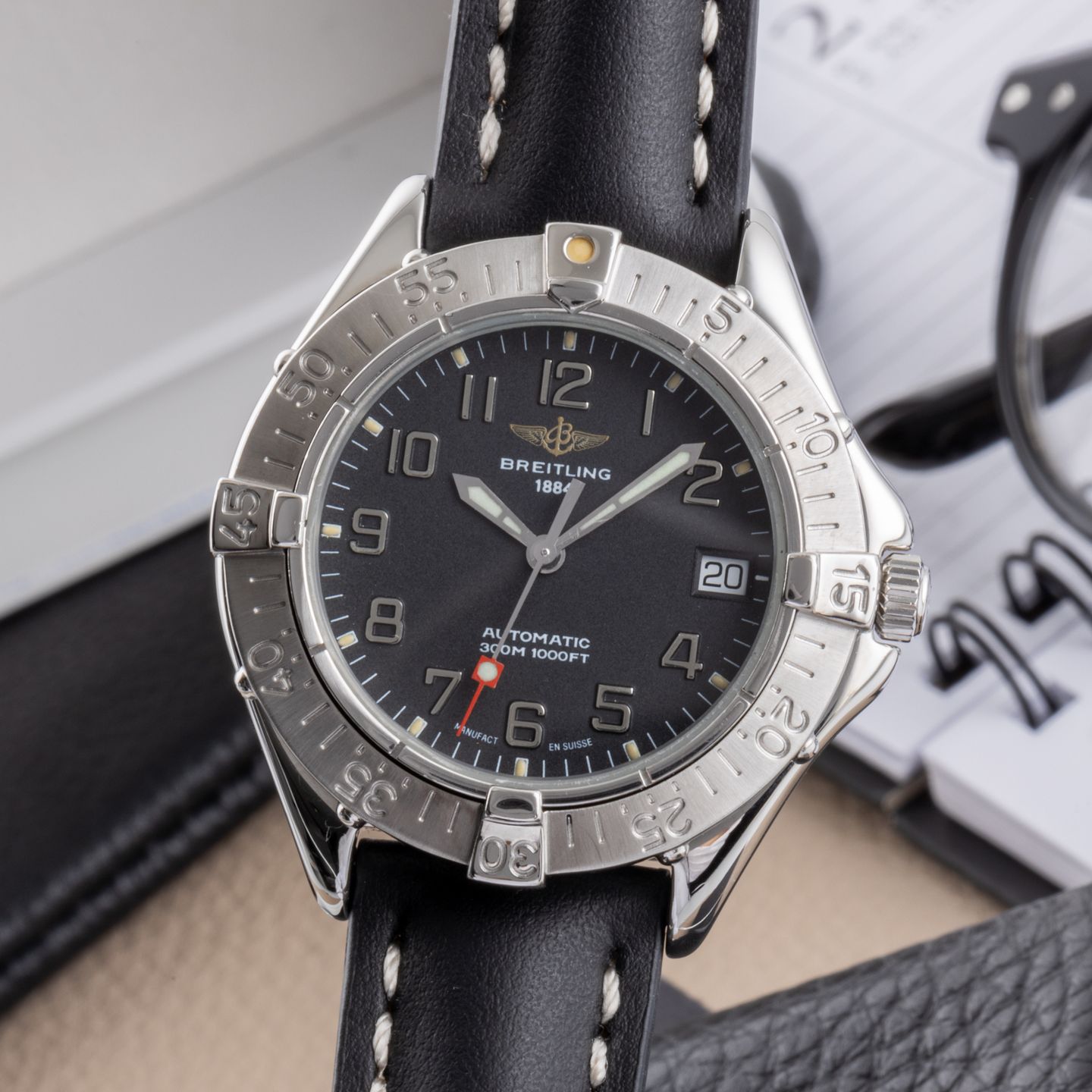 Breitling Colt Automatic A17035 (1995) - 38 mm Steel case (3/8)