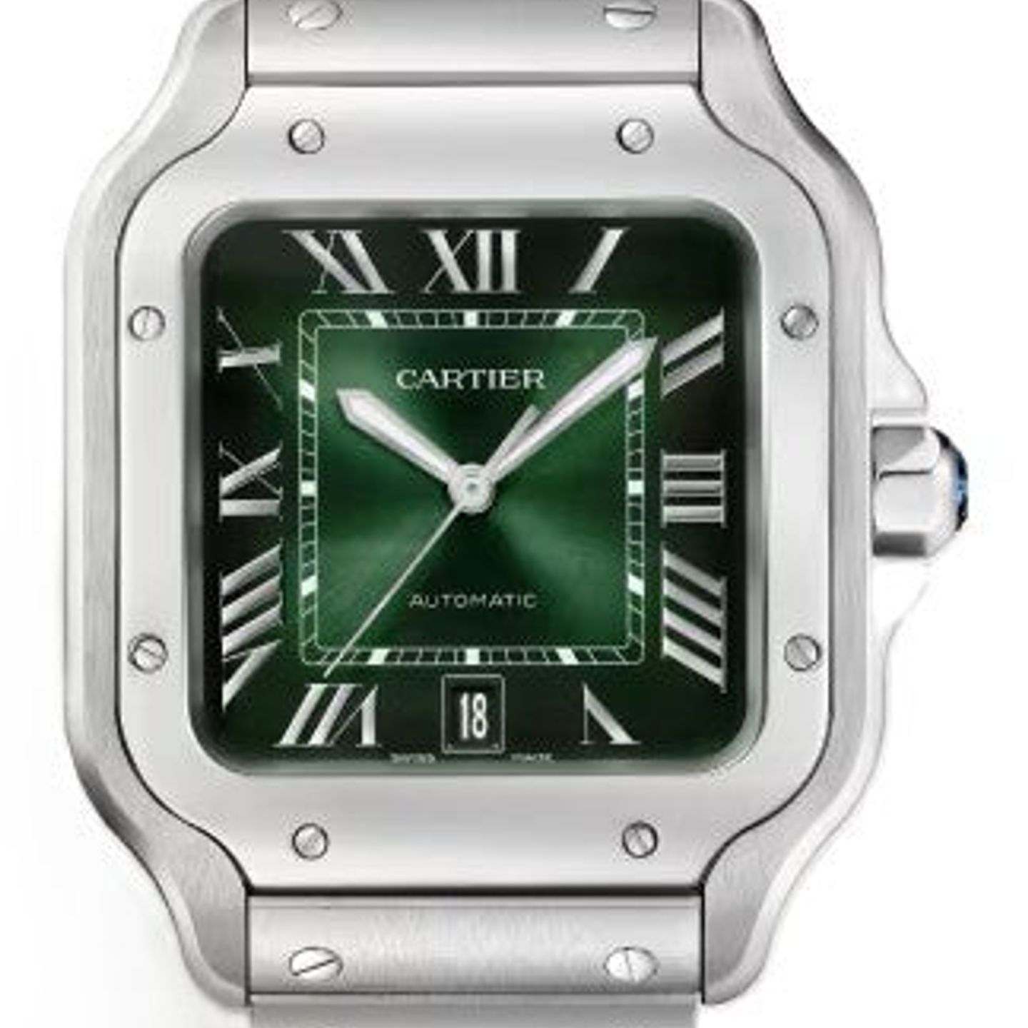 Cartier Santos WSSA0062 (2026) - Groen wijzerplaat 40mm Staal (1/1)