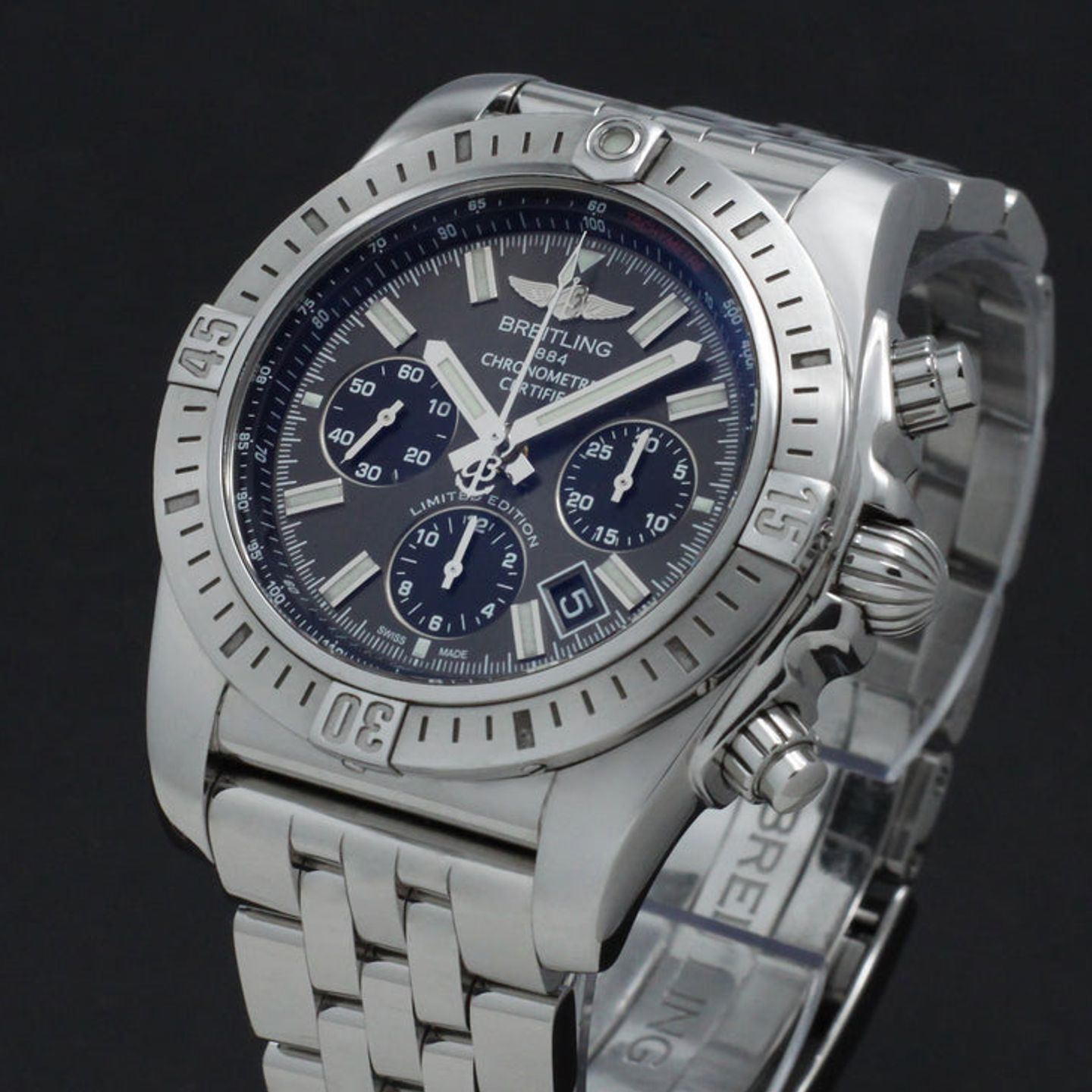 Breitling Chronomat 44 AB0115 (2019) - Grey dial 44 mm Steel case (7/7)