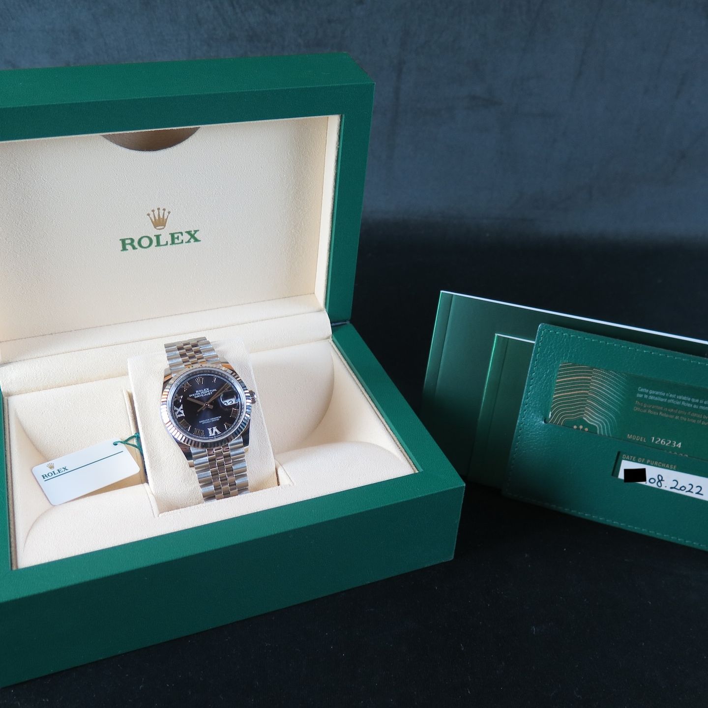 Rolex Datejust 36 126234 (2022) - Groen wijzerplaat 36mm Staal (8/8)