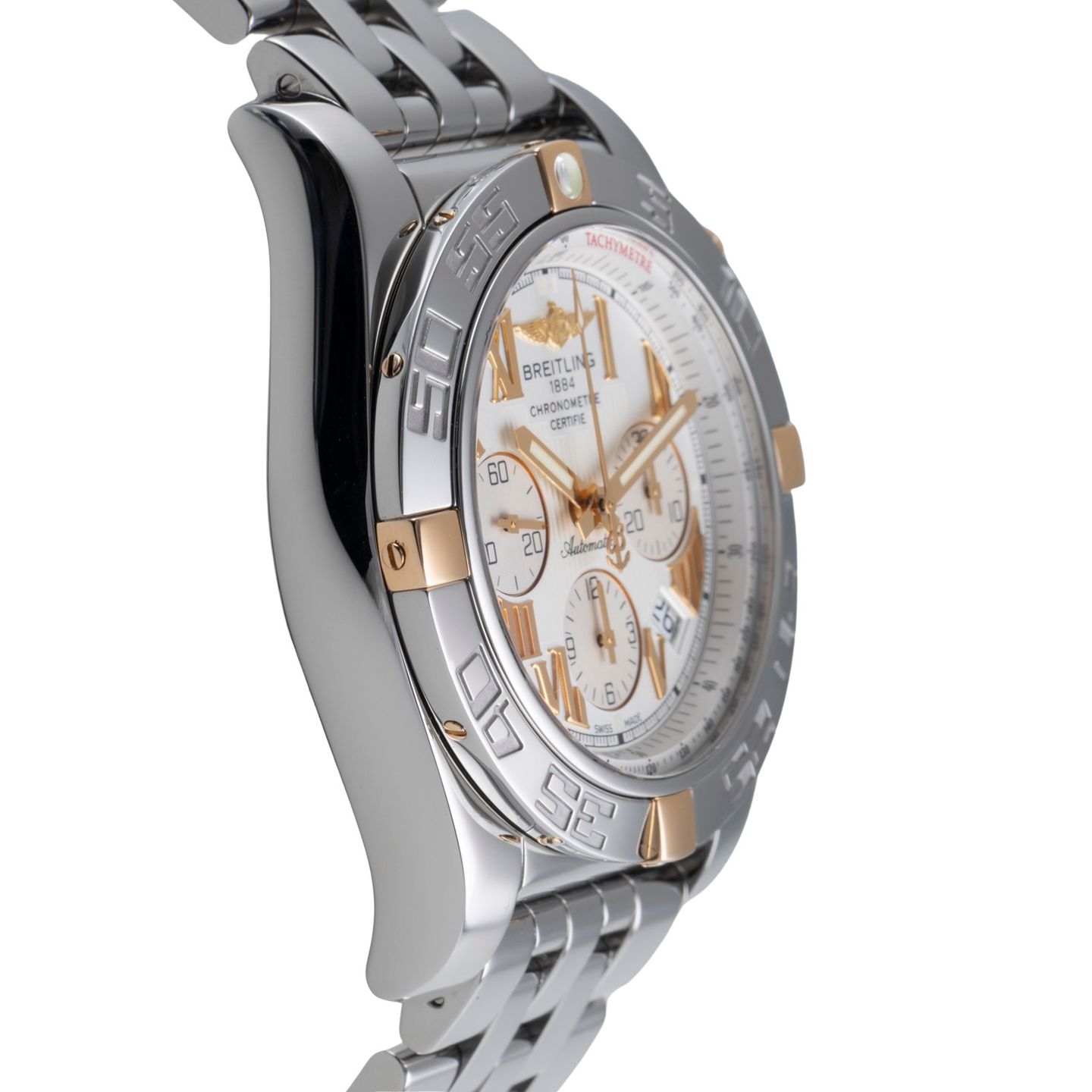 Breitling Chronomat 44 IB0110 (Onbekend (willekeurig serienummer)) - Wit wijzerplaat 44mm Staal (7/8)