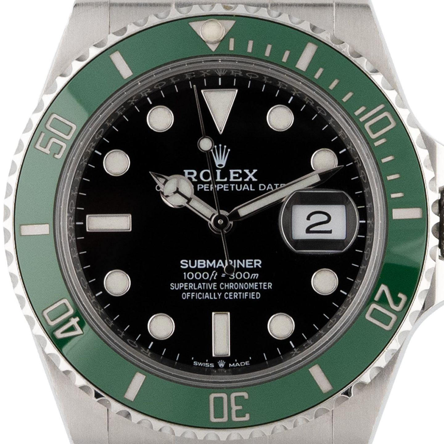 Rolex Submariner Date 126610LV (2020) - Zwart wijzerplaat 41mm Staal (2/7)