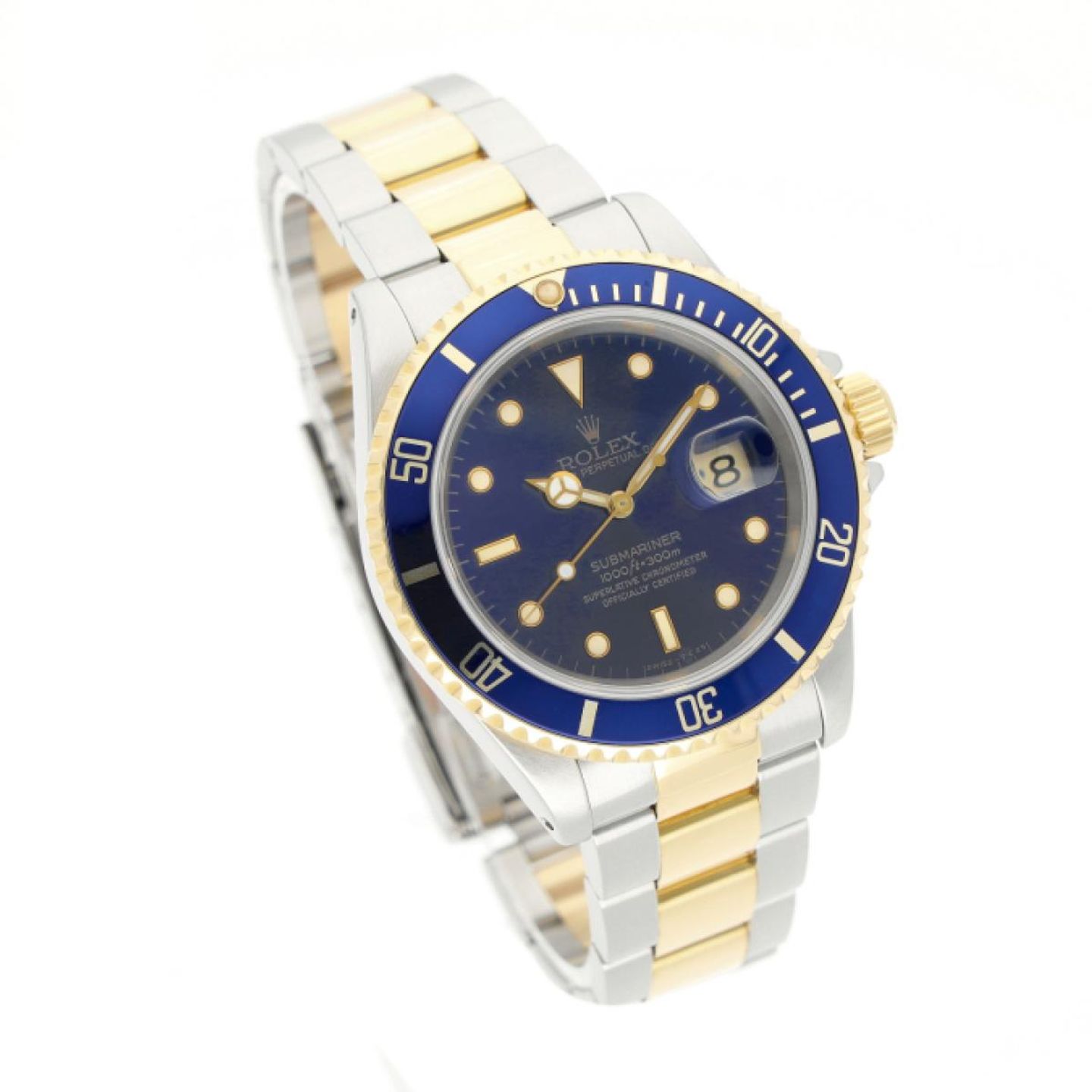 Rolex Submariner Date 16613 (1990) - 40mm Goud/Staal (3/5)