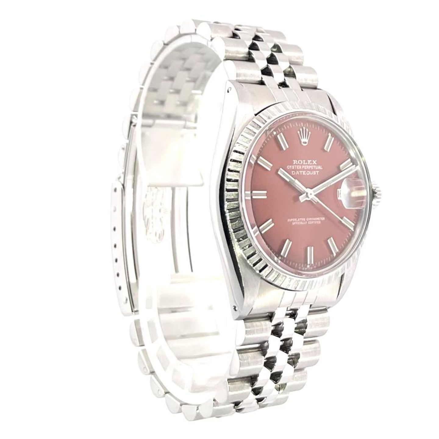 Rolex Datejust 1603 (1969) - Orange dial 36 mm Steel case (4/8)