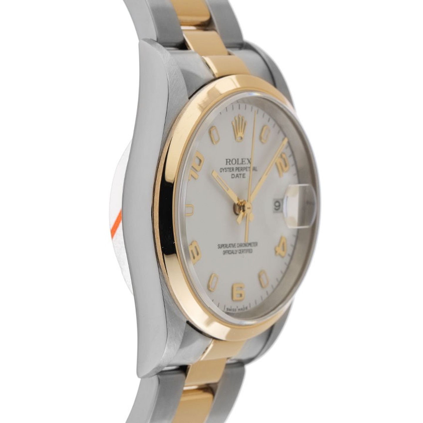 Rolex Oyster Perpetual Date 15203 (2000) - 34 mm Gold/Steel case (5/8)