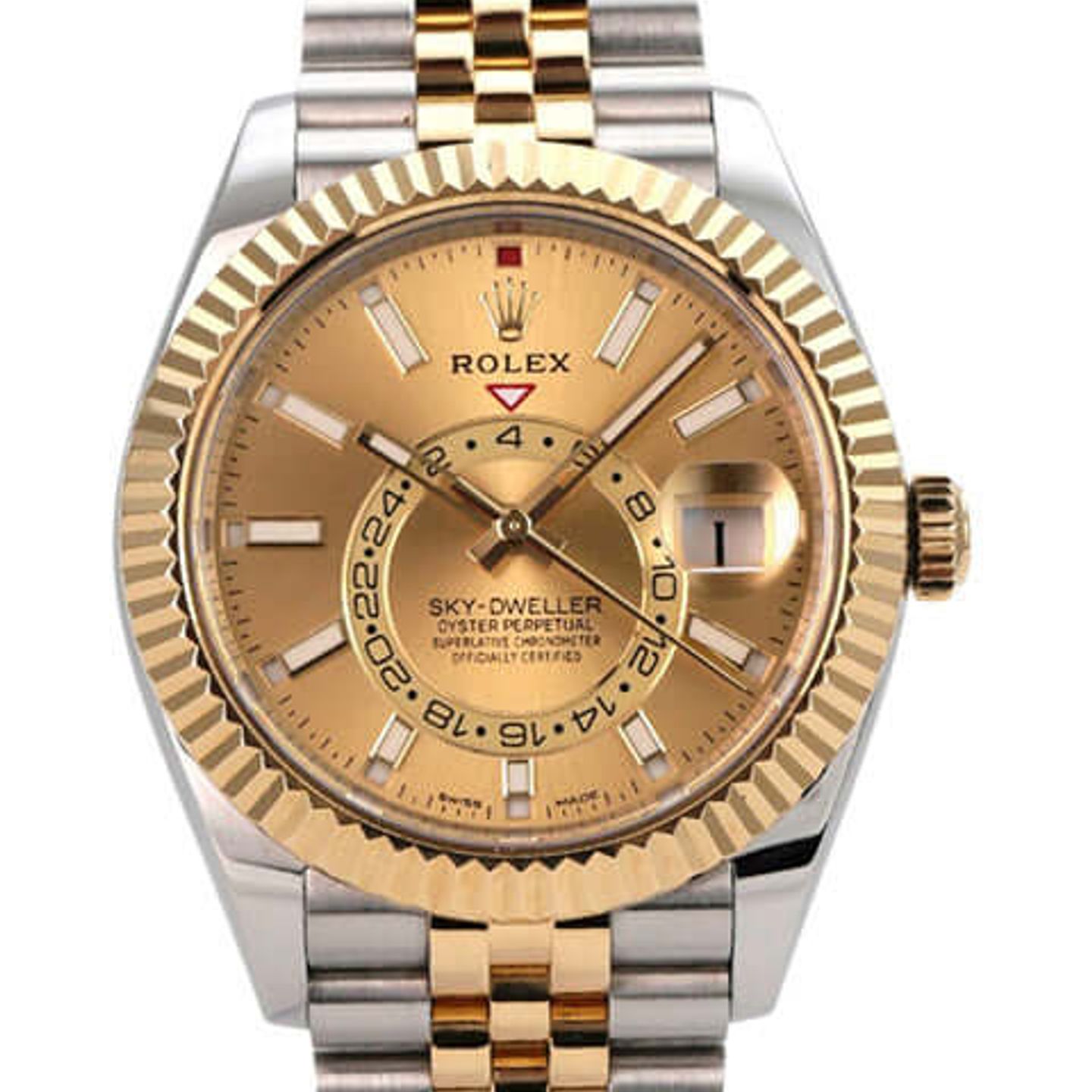 Rolex Sky-Dweller 326933 (2023) - Champagne dial 42 mm Steel case (1/8)