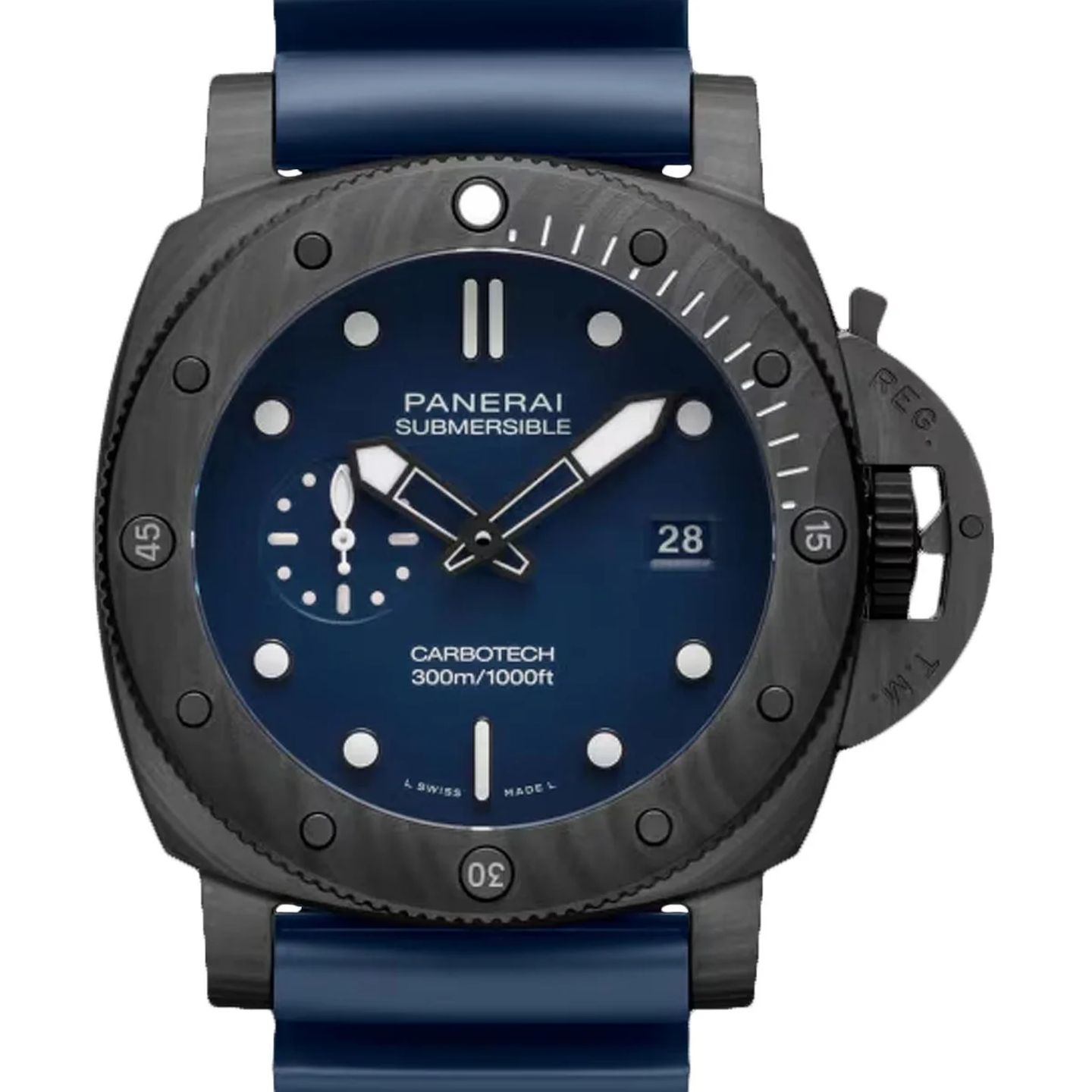 Panerai Luminor Submersible PAM01232 (2026) - Blauw wijzerplaat 44mm Carbon (1/1)