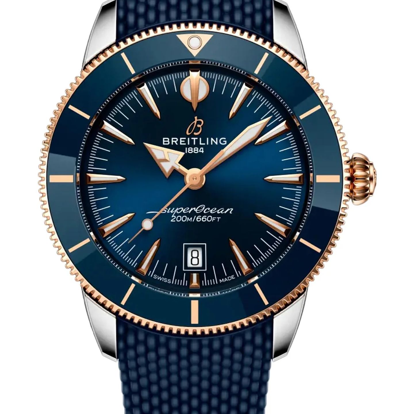 Breitling Superocean Heritage 42 UB3112161C1S1 (2026) - Blauw wijzerplaat 44mm Goud/Staal (1/1)
