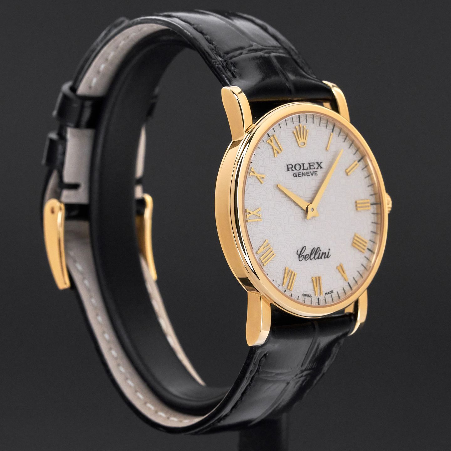 Rolex Cellini Time 5115 (2007) - Zilver wijzerplaat 32mm Geelgoud (4/8)
