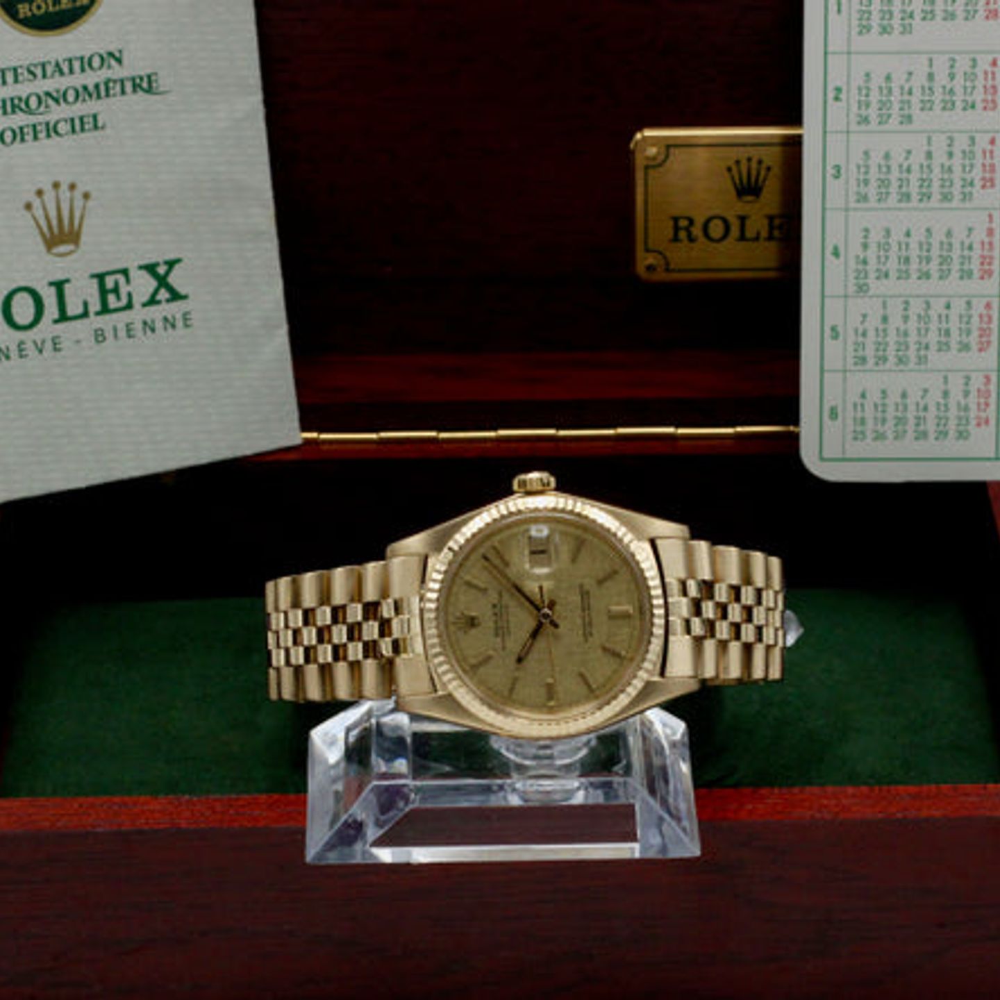 Rolex Datejust 1601 (1973) - Gold dial 36 mm Yellow Gold case (3/7)