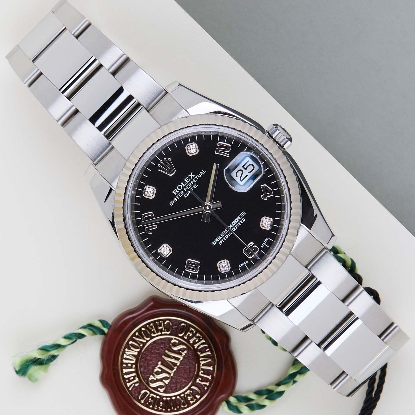 Rolex Oyster Perpetual Date 115234 (2012) - 34 mm Steel case (1/8)