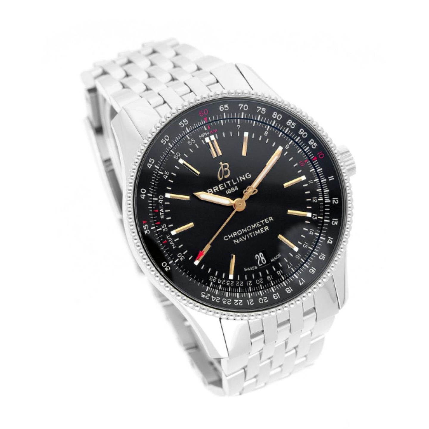 Breitling Navitimer A17326 (2023) - Zwart wijzerplaat 41mm Staal (3/5)