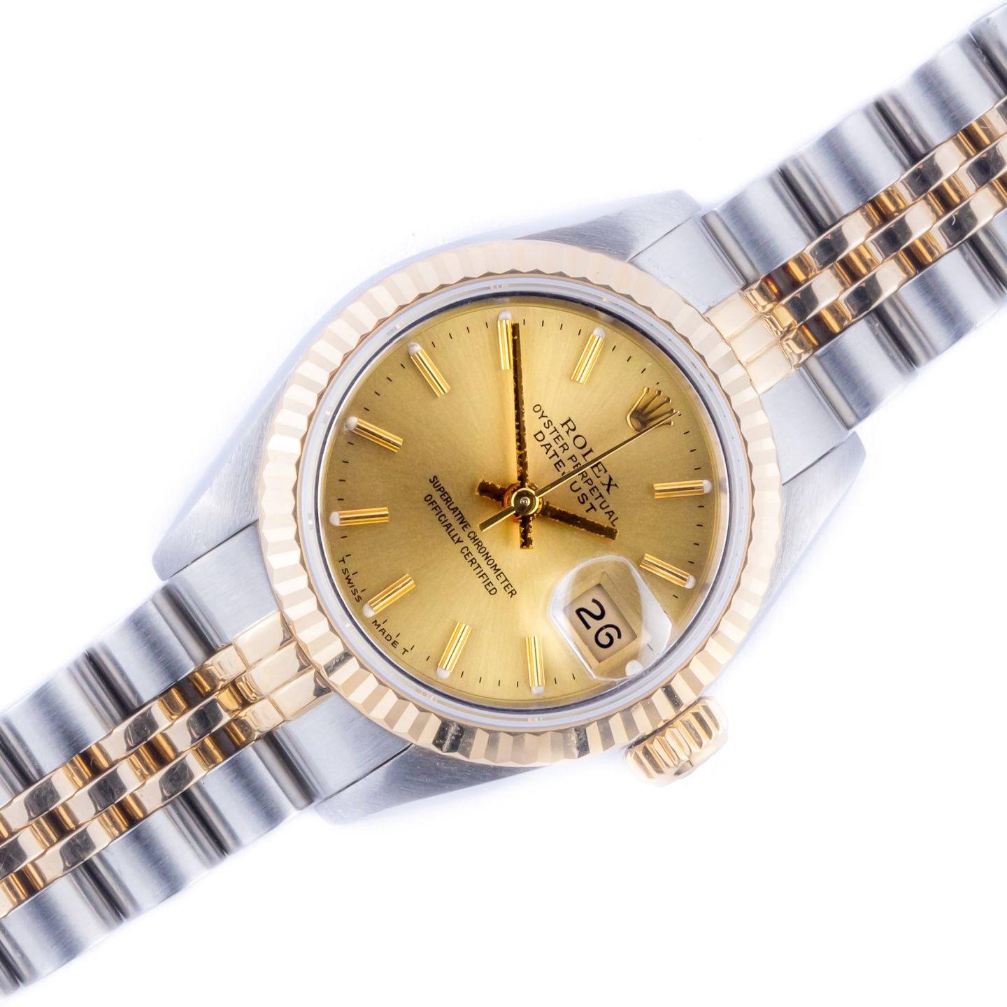 Rolex Lady-Datejust 69173 (1989) - 26 mm Gold/Steel case (1/8)