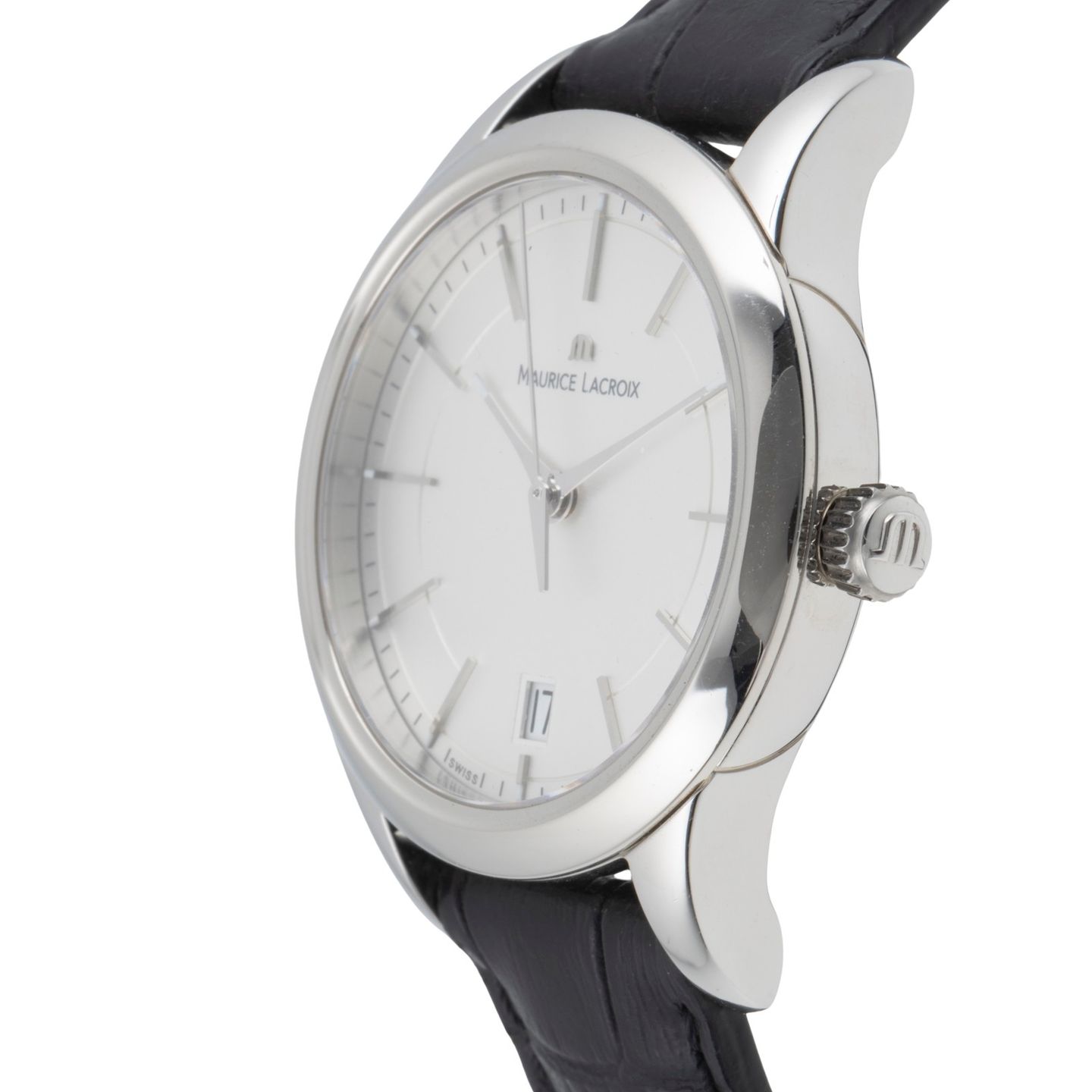 Maurice Lacroix Les Classiques Date LC1026-SS001-130 (Unknown (random serial)) - Silver dial 33 mm Steel case (6/8)