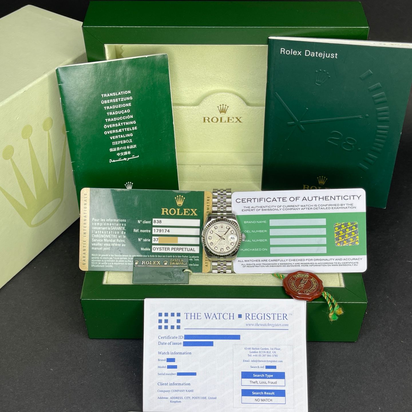 Rolex Lady-Datejust 179174 (2014) - 26 mm Steel case (2/8)