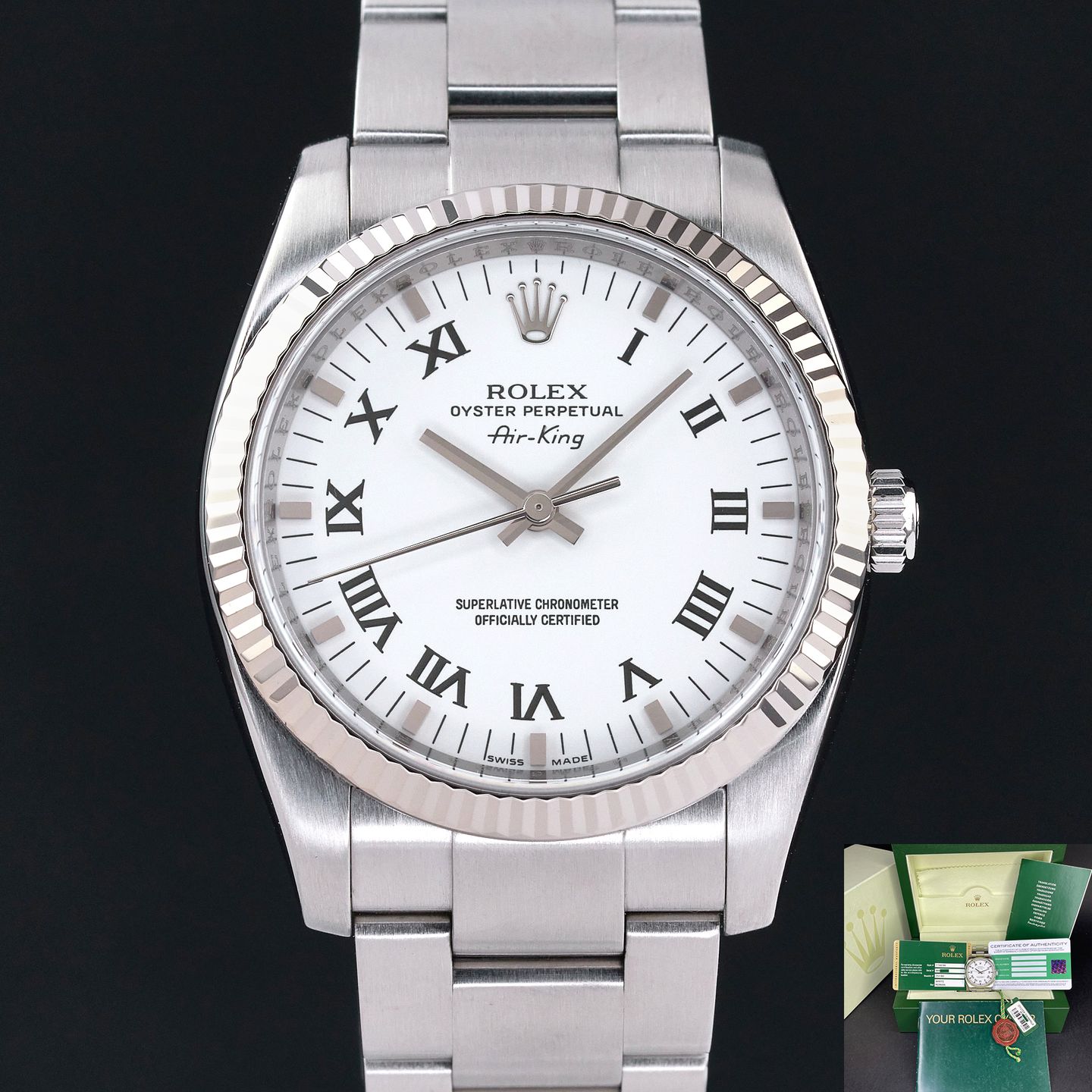 Rolex Air-King 114234 (2012) - 34mm Staal (1/7)