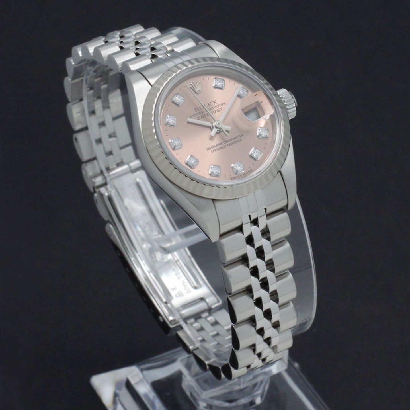 Rolex Lady-Datejust 79174 (1999) - Pink dial 26 mm Steel case (4/7)