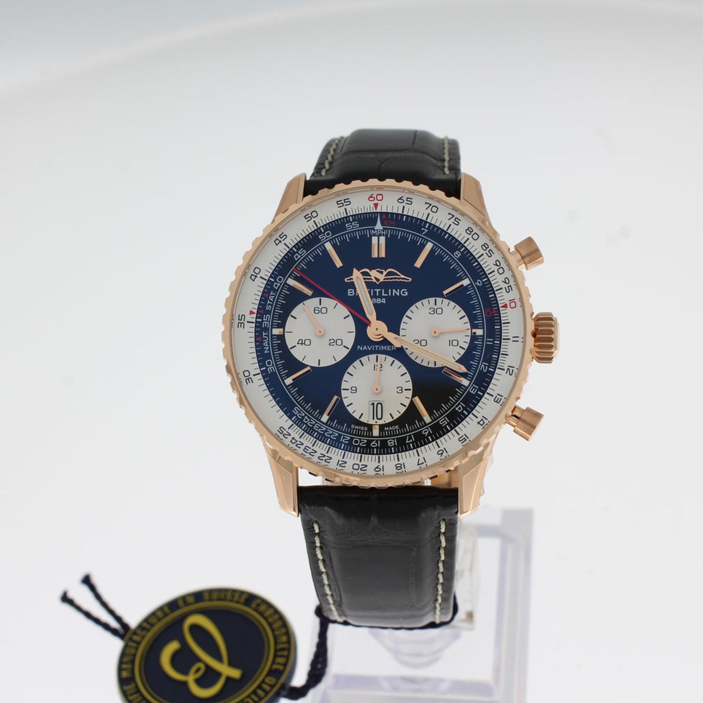 Breitling Navitimer 1 B01 Chronograph RB0138211B1P1 (2024) - Zwart wijzerplaat 43mm Roodgoud (1/4)