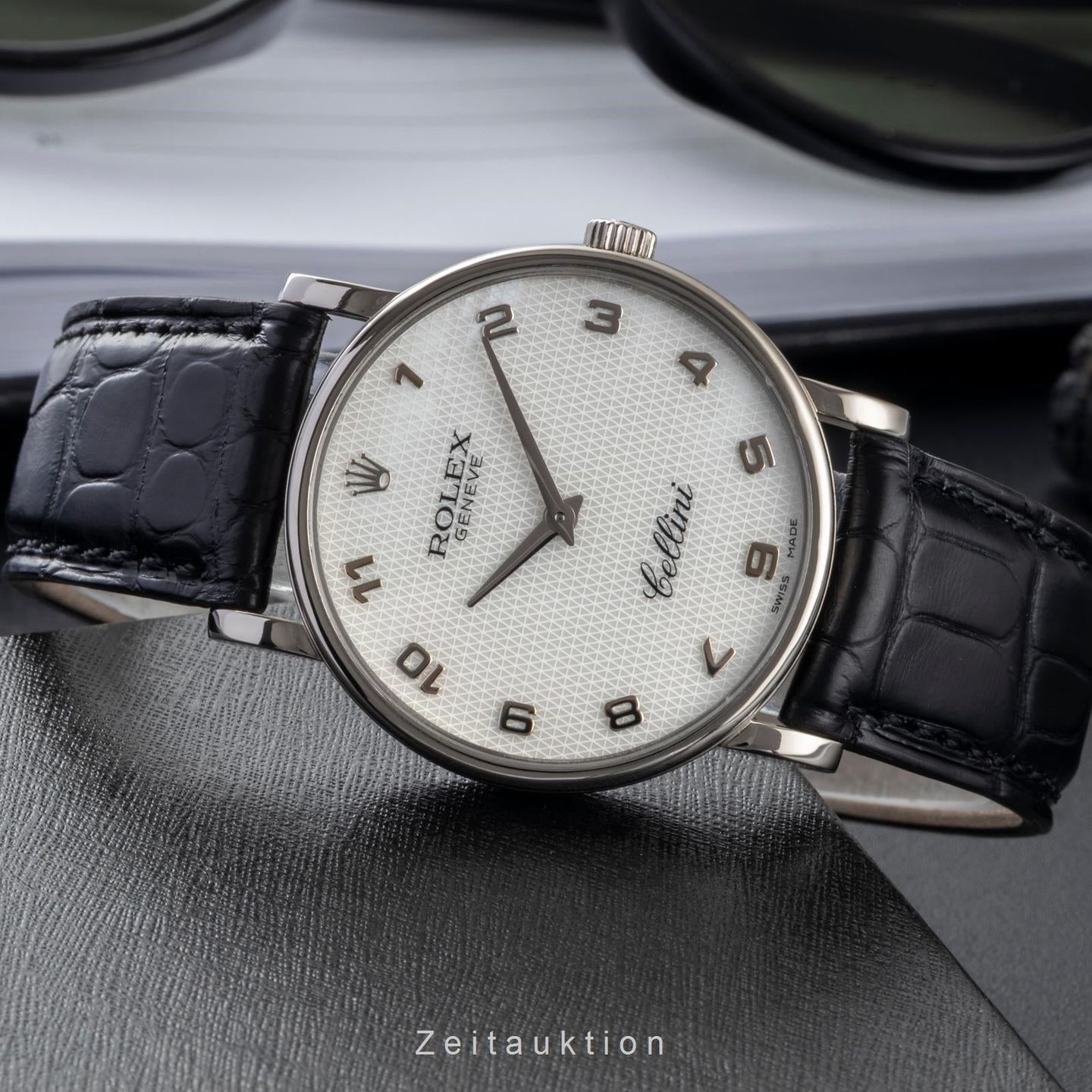 Rolex Cellini Time 5115 (1999) - White dial 32 mm White Gold case (2/8)