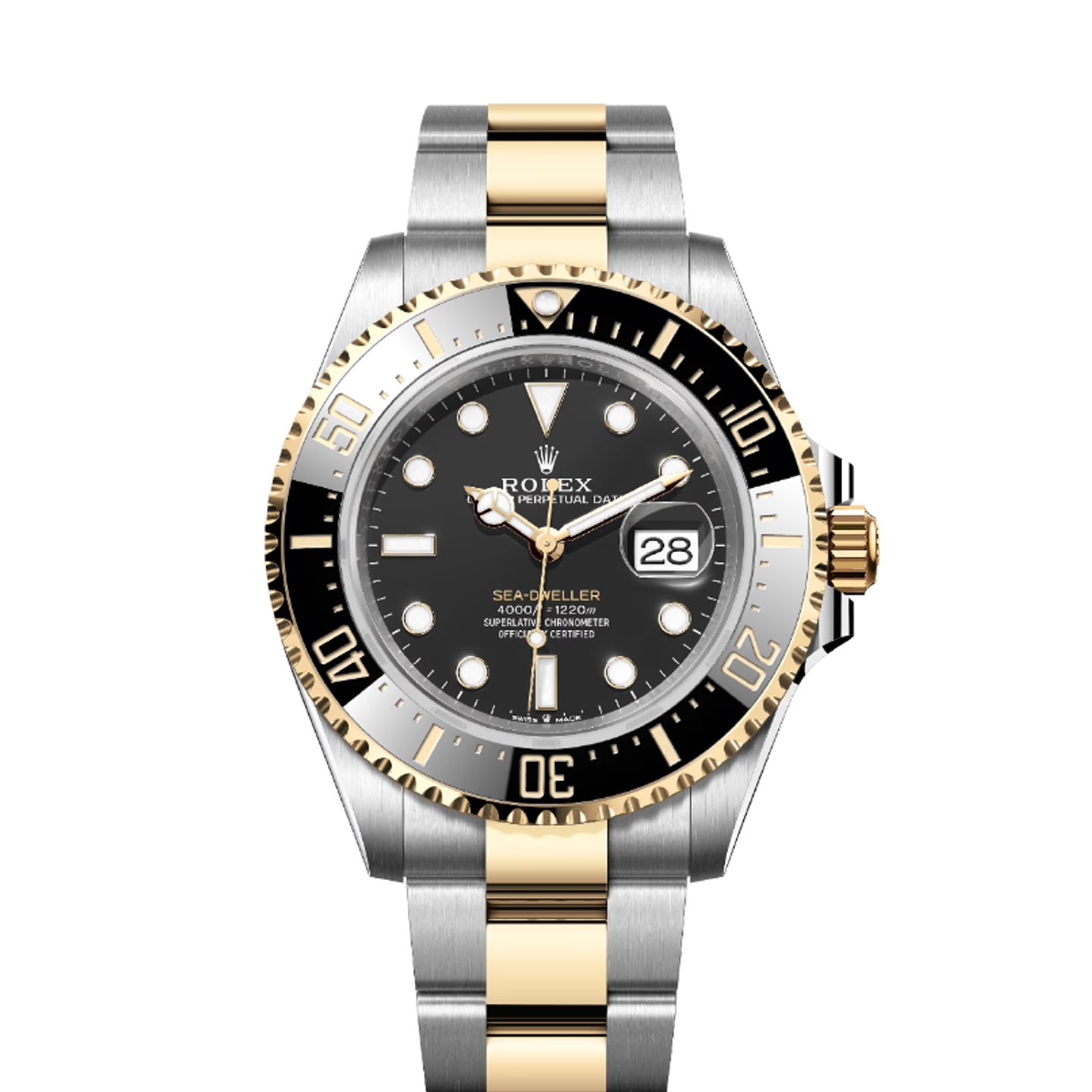 Rolex Sea-Dweller 126603 (2023) - Zwart wijzerplaat 43mm Goud/Staal (1/8)