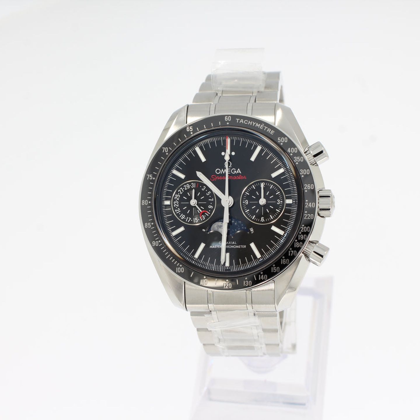 Omega Speedmaster Professional Moonwatch Moonphase 304.30.44.52.01.001 (2024) - Black dial 44 mm Steel case (1/4)