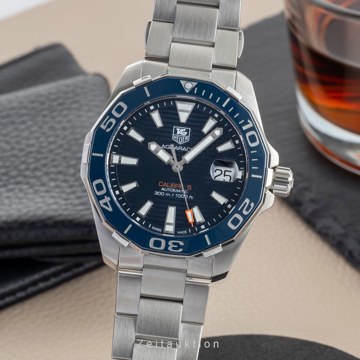 TAG Heuer Aquaracer 300M WAY211C.BA0928 (Unknown (random serial)) - Blue dial 41 mm Steel case (1/8)