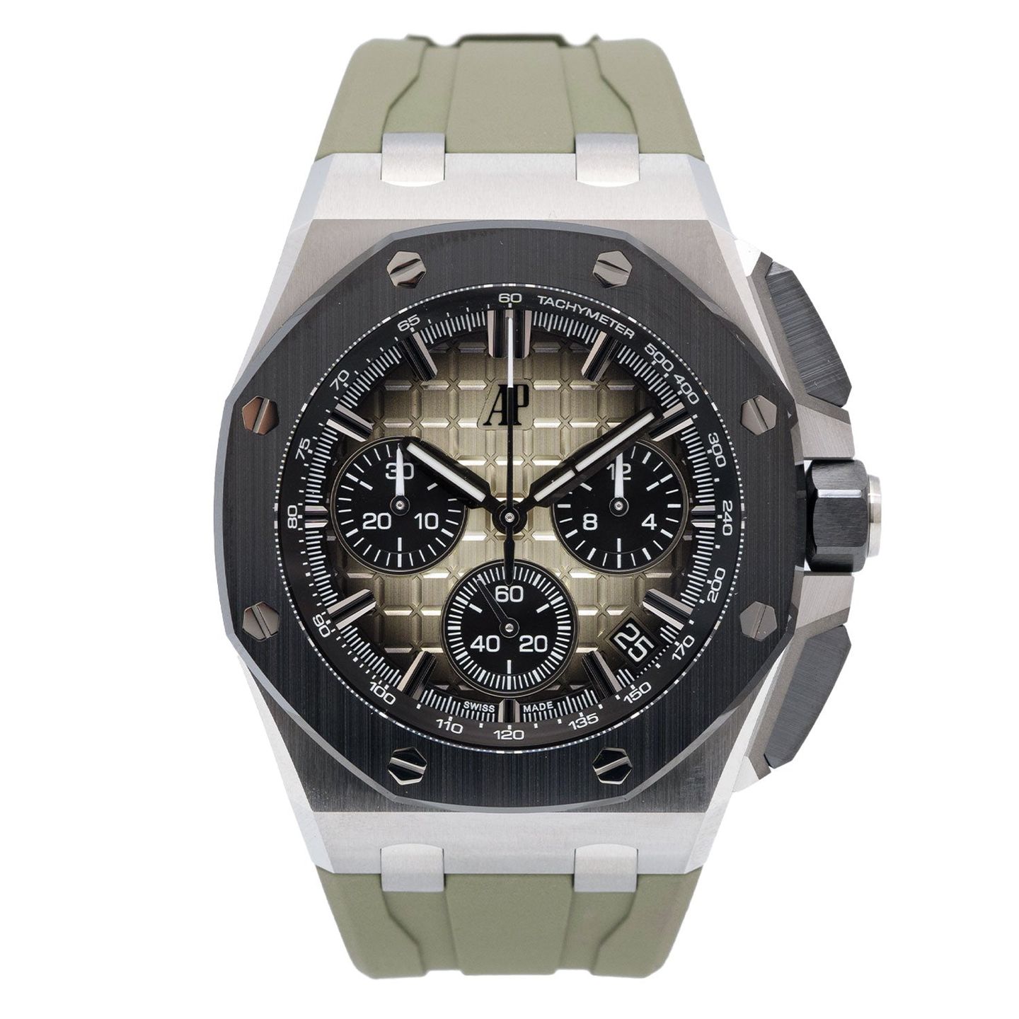 Audemars Piguet Royal Oak Offshore Chronograph 26420SO.OO.A600CA.01 (2021) - Beige dial 43 mm Steel case (1/6)