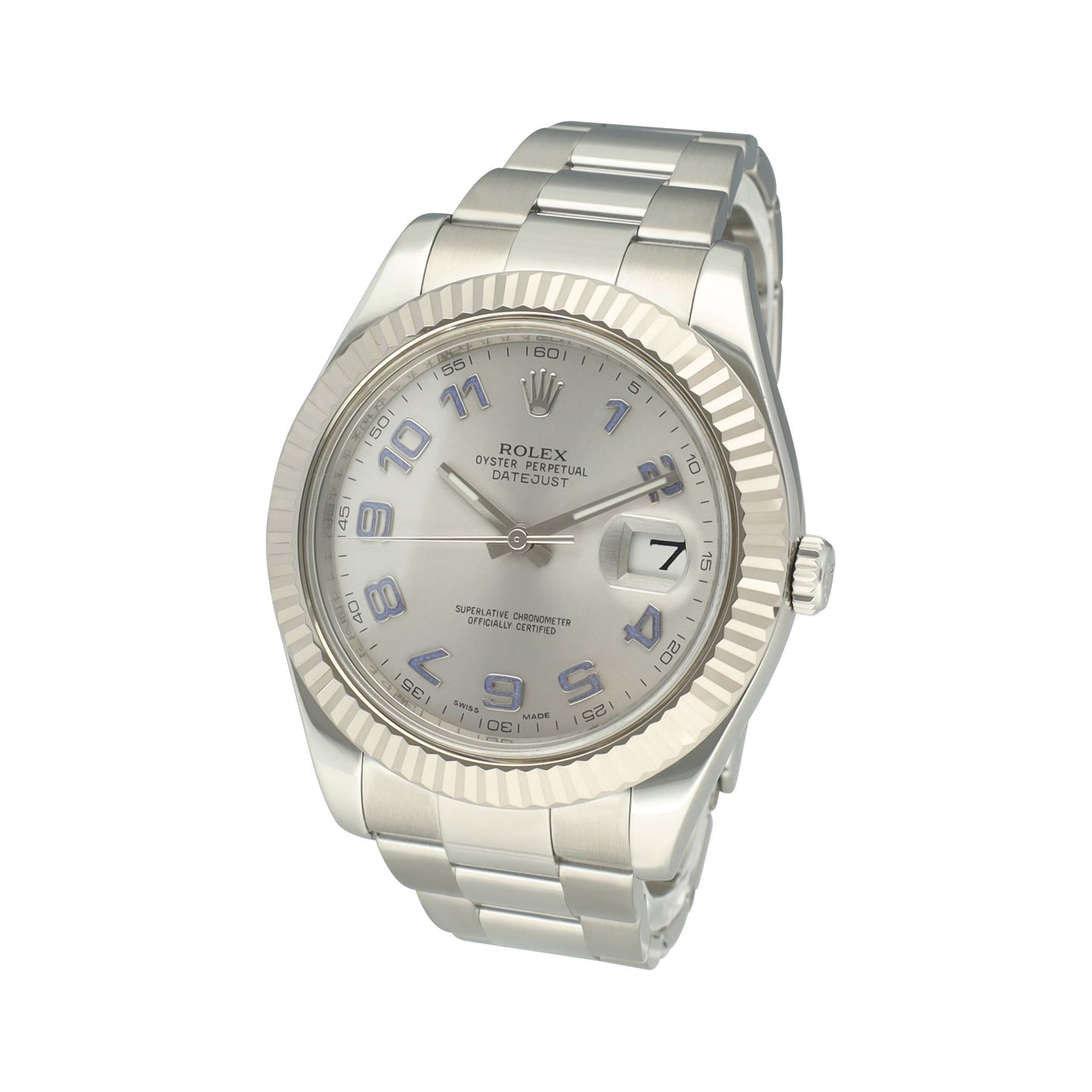 Rolex Datejust 36 116334 (2009) - Zilver wijzerplaat 36mm Staal (3/8)