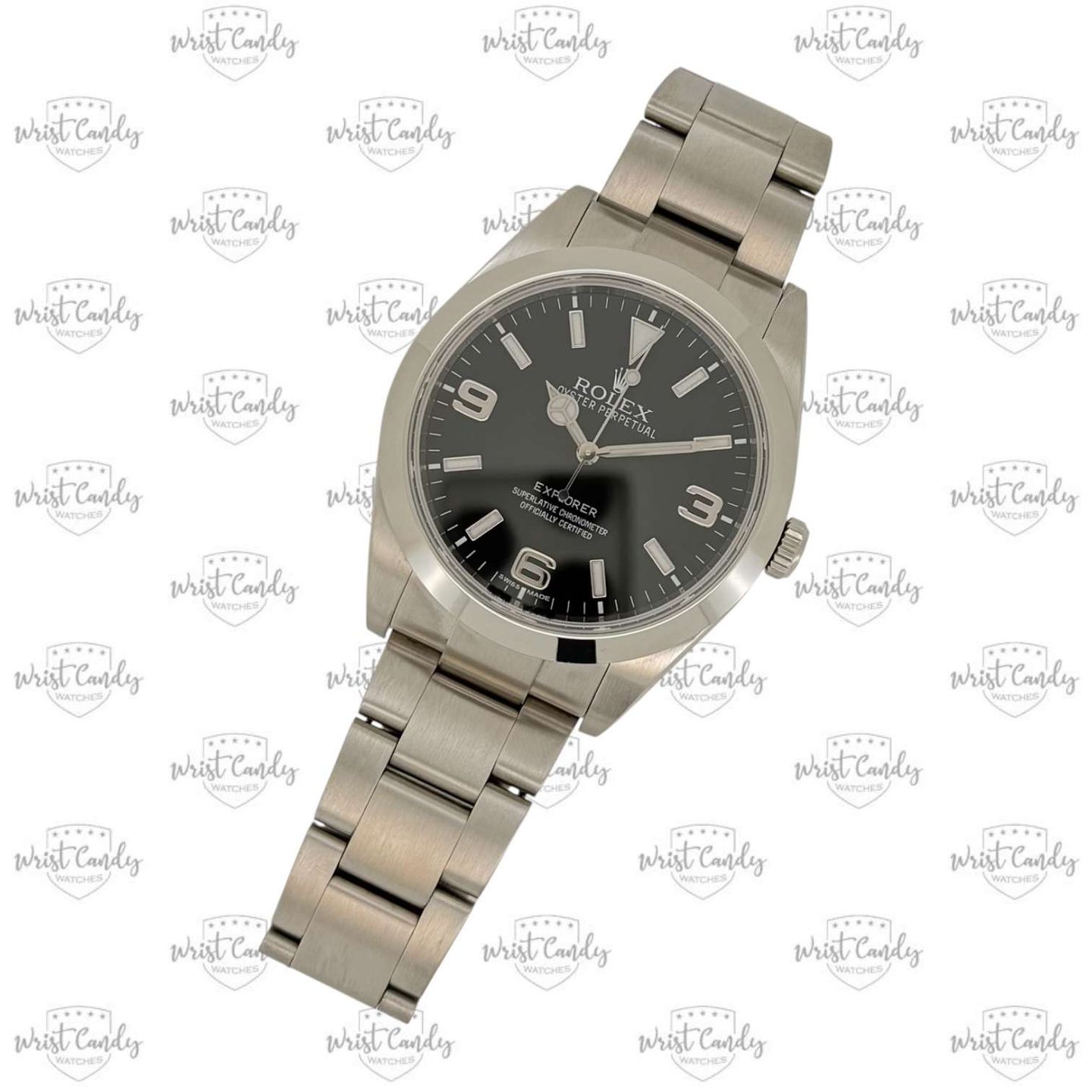 Rolex Explorer 214270 (2013) - Black dial 39 mm Steel case (4/8)