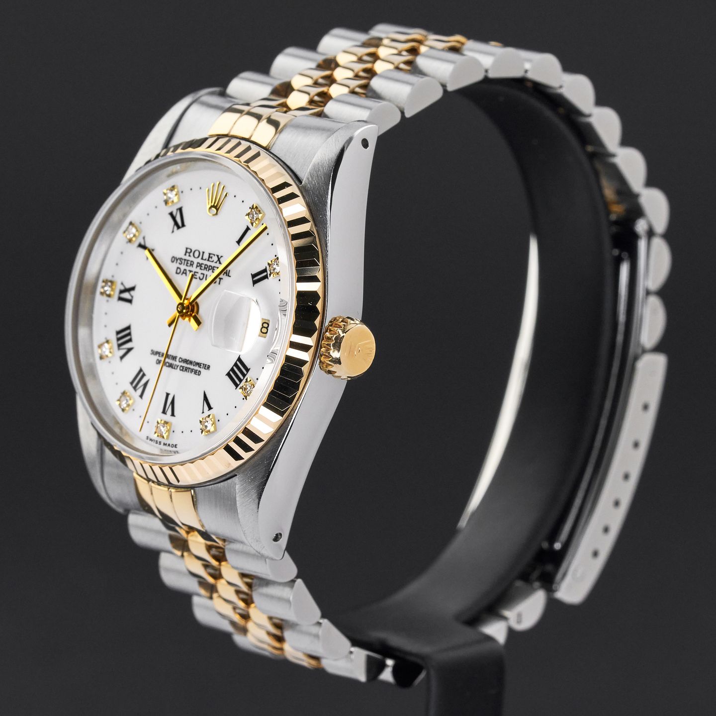 Rolex Datejust 36 16233 (1991) - 36 mm Gold/Steel case (4/8)