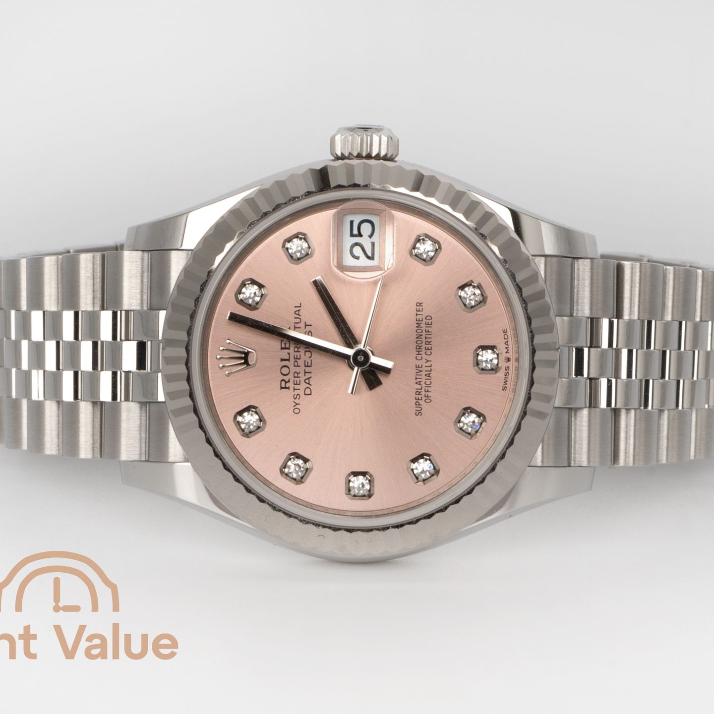 Rolex Datejust 31 278274 (2025) - Pink dial 31 mm Steel case (2/6)