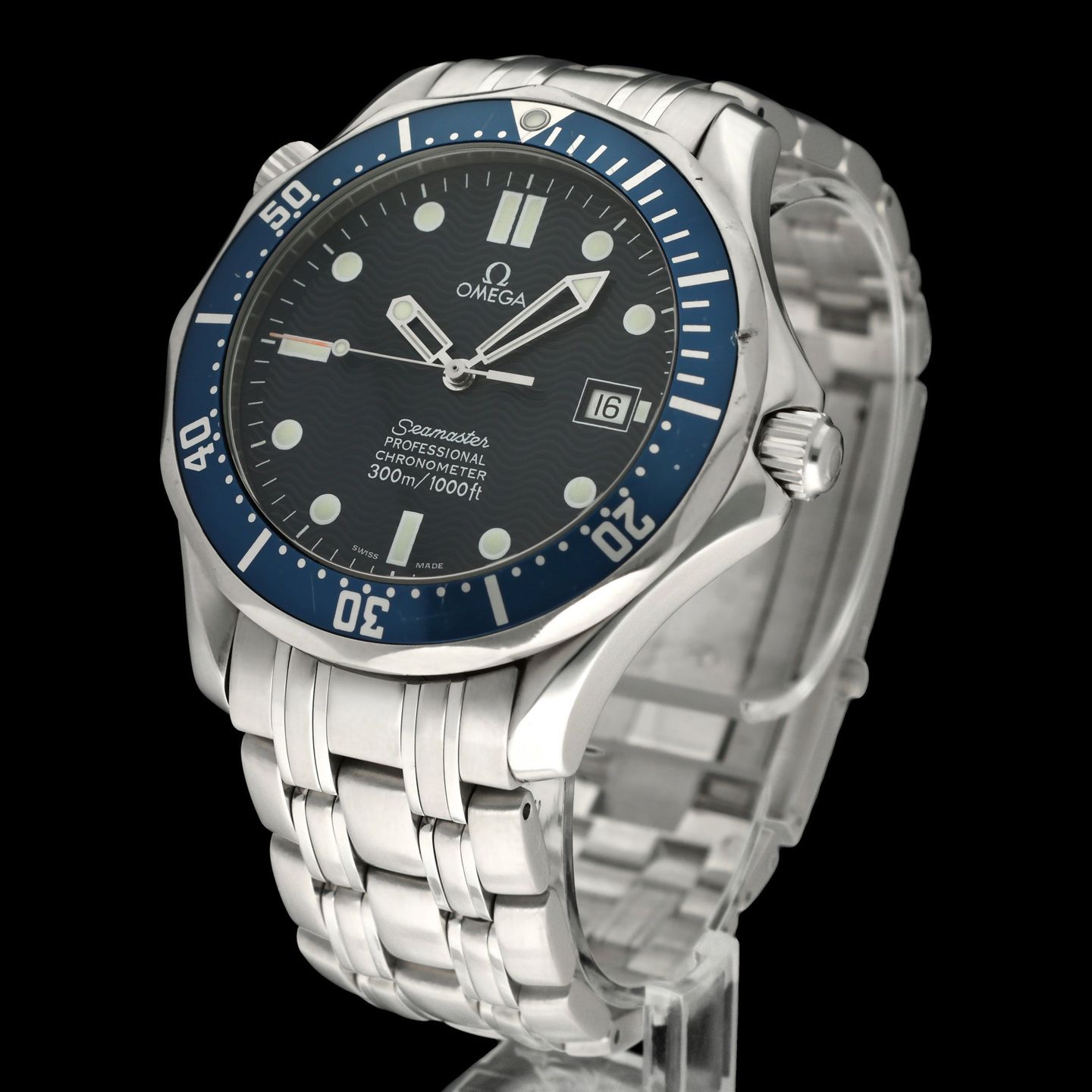 Omega Seamaster Diver 300 M 2531.80.00 (1999) - Blauw wijzerplaat 41mm Staal (2/8)