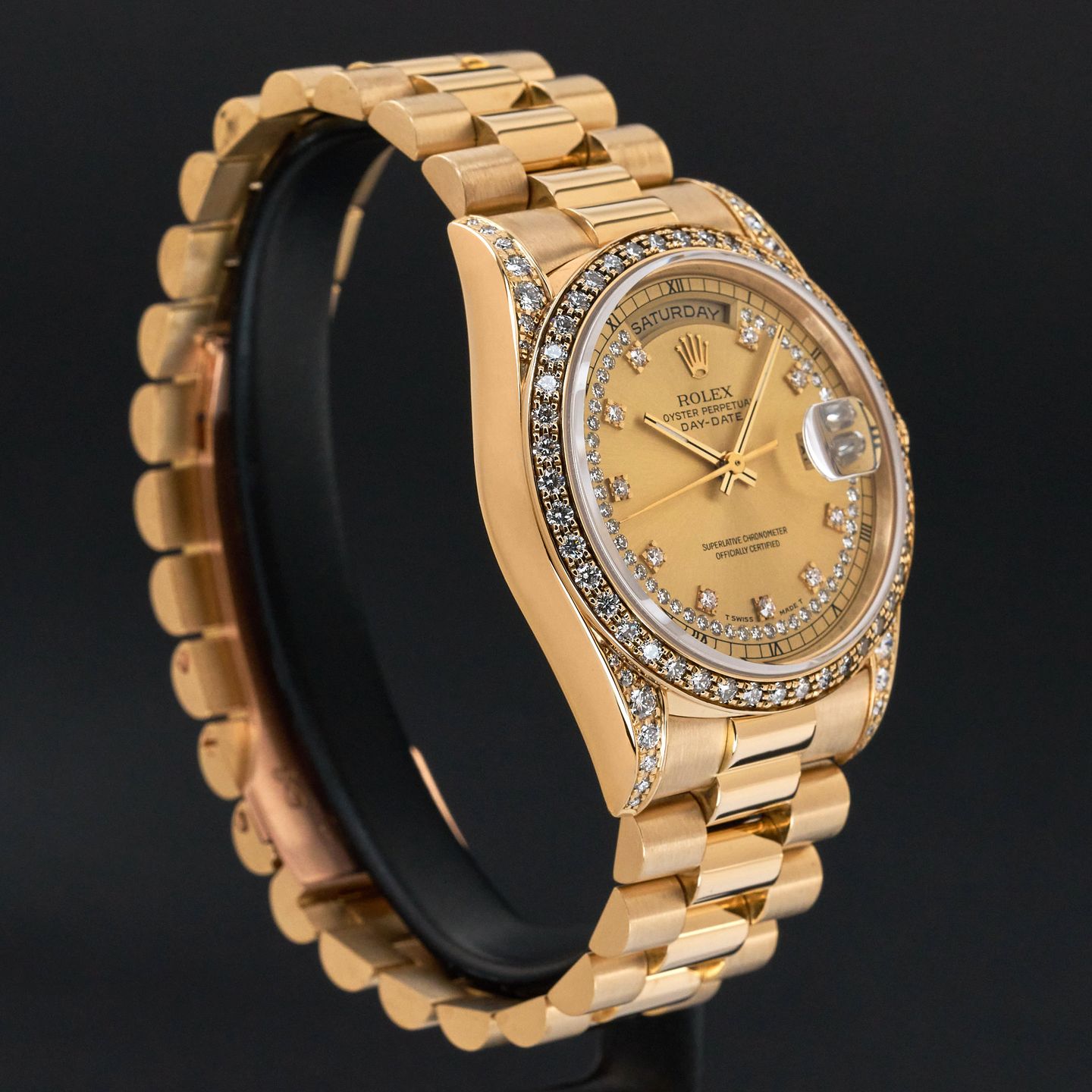 Rolex Day-Date 36 18388 (1991) - Champagne wijzerplaat 36mm Geelgoud (5/8)