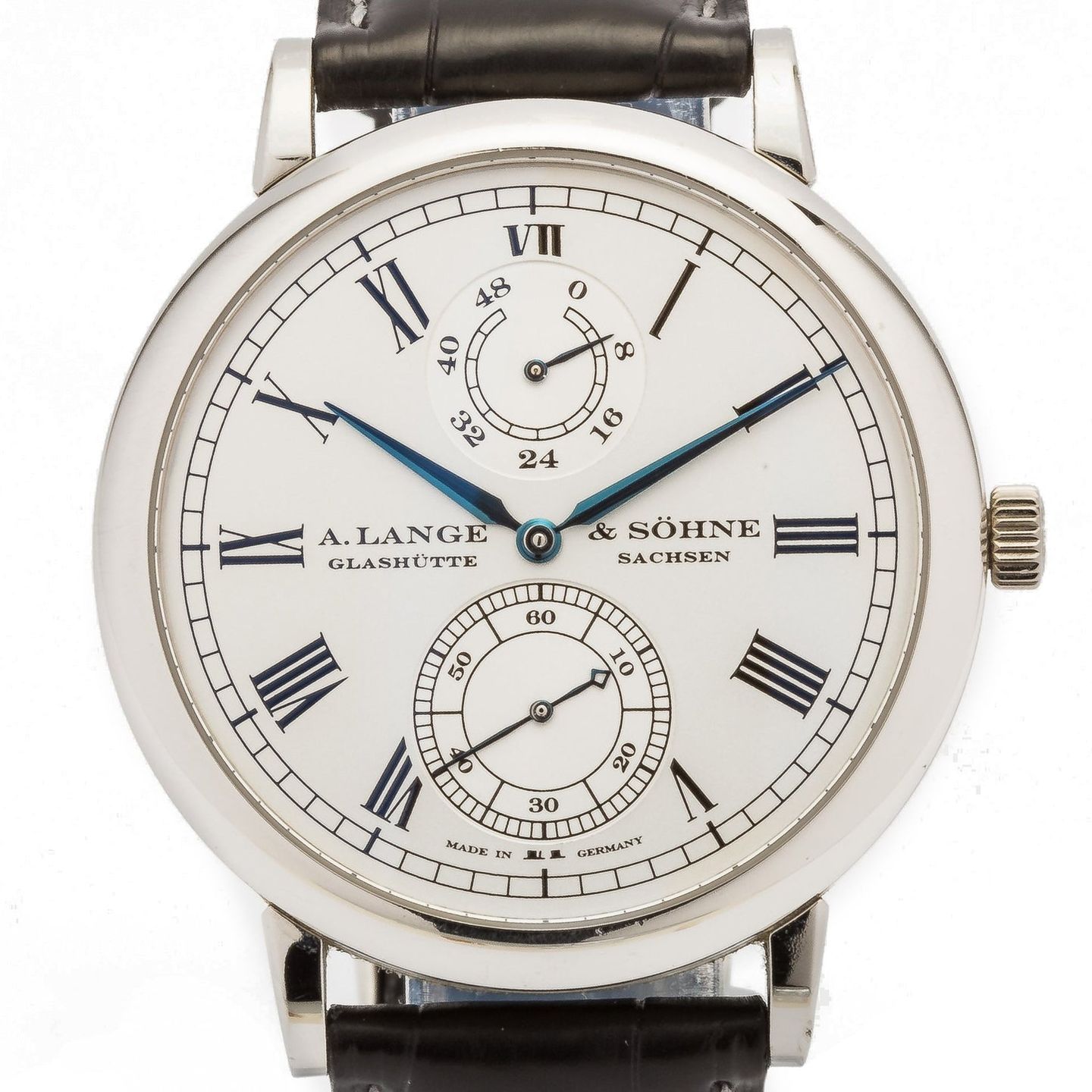 A. Lange & Söhne Langematik 304.049 (Unknown (random serial)) - Silver dial Unknown Platinum case (1/6)