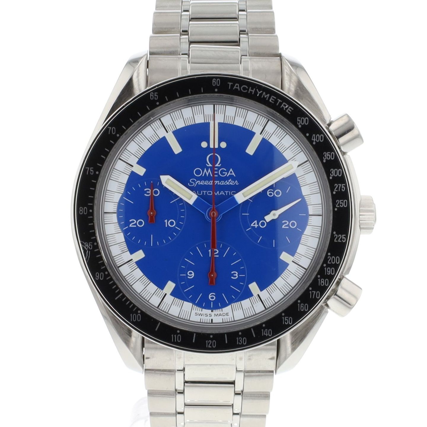 Omega Speedmaster Reduced 3510.81.00 (Unknown (random serial)) - Blue dial 39 mm Steel case (1/3)