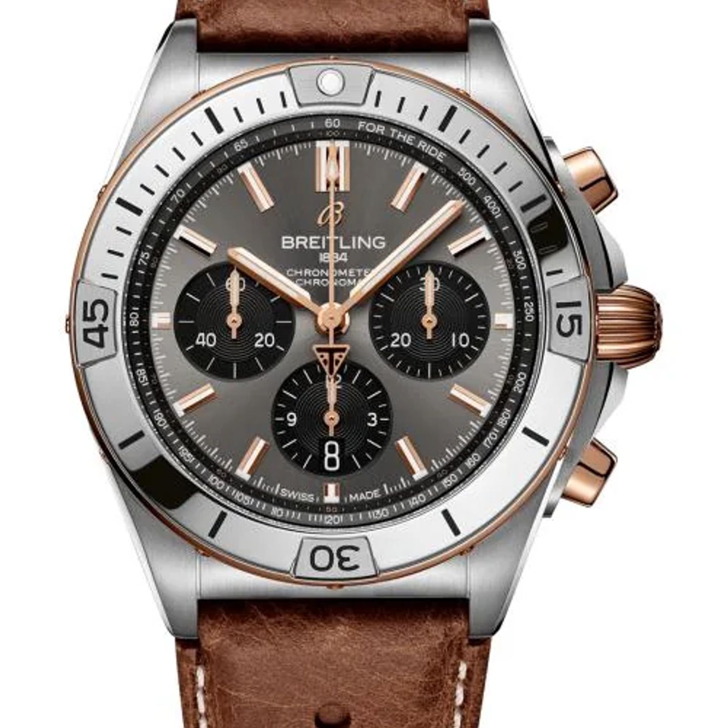 Breitling Chronomat 42 TB0134101M1X1 (2026) - Grijs wijzerplaat 43mm Titanium (1/1)