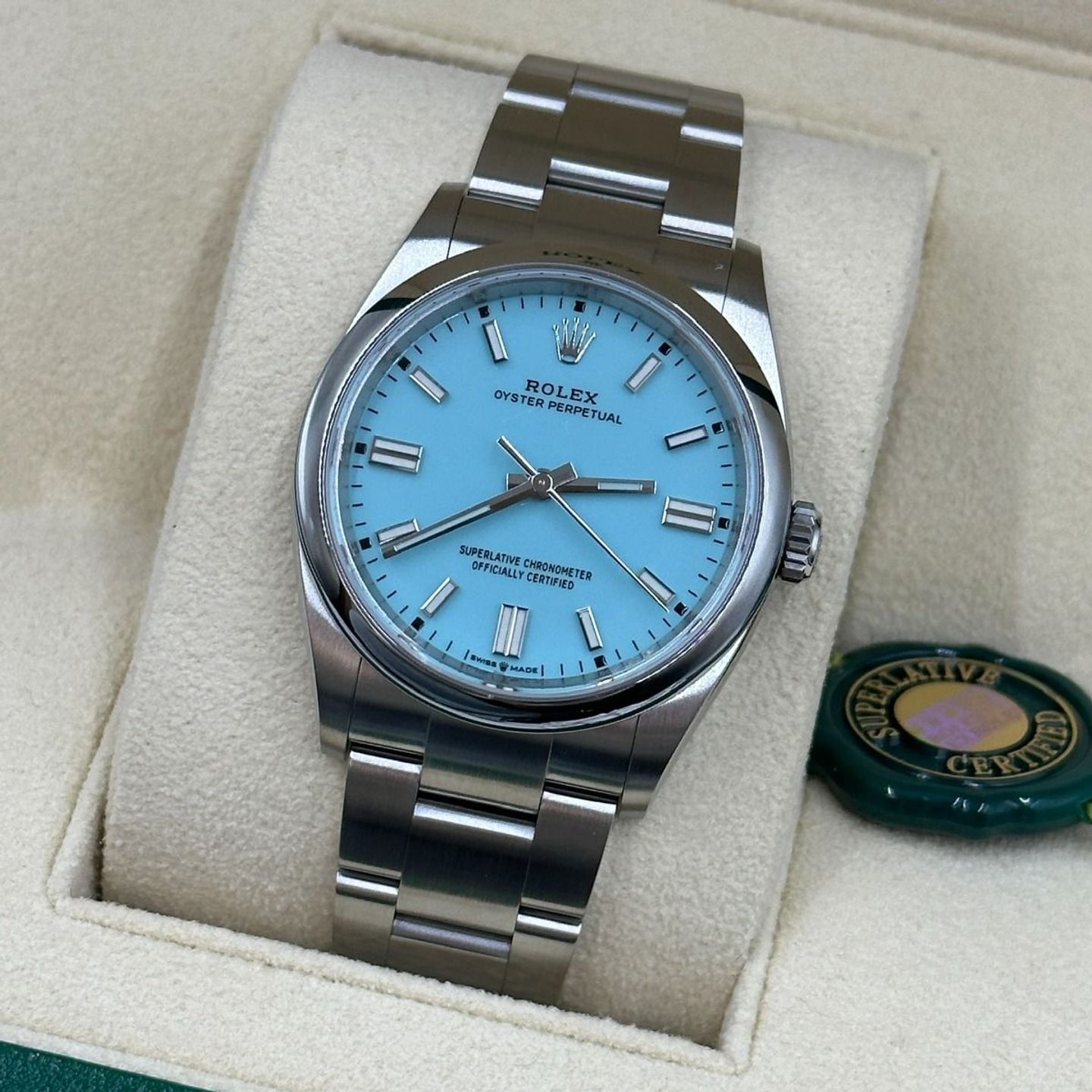 Rolex Oyster Perpetual 36 126000 (2024) - Blauw wijzerplaat 36mm Staal (7/8)