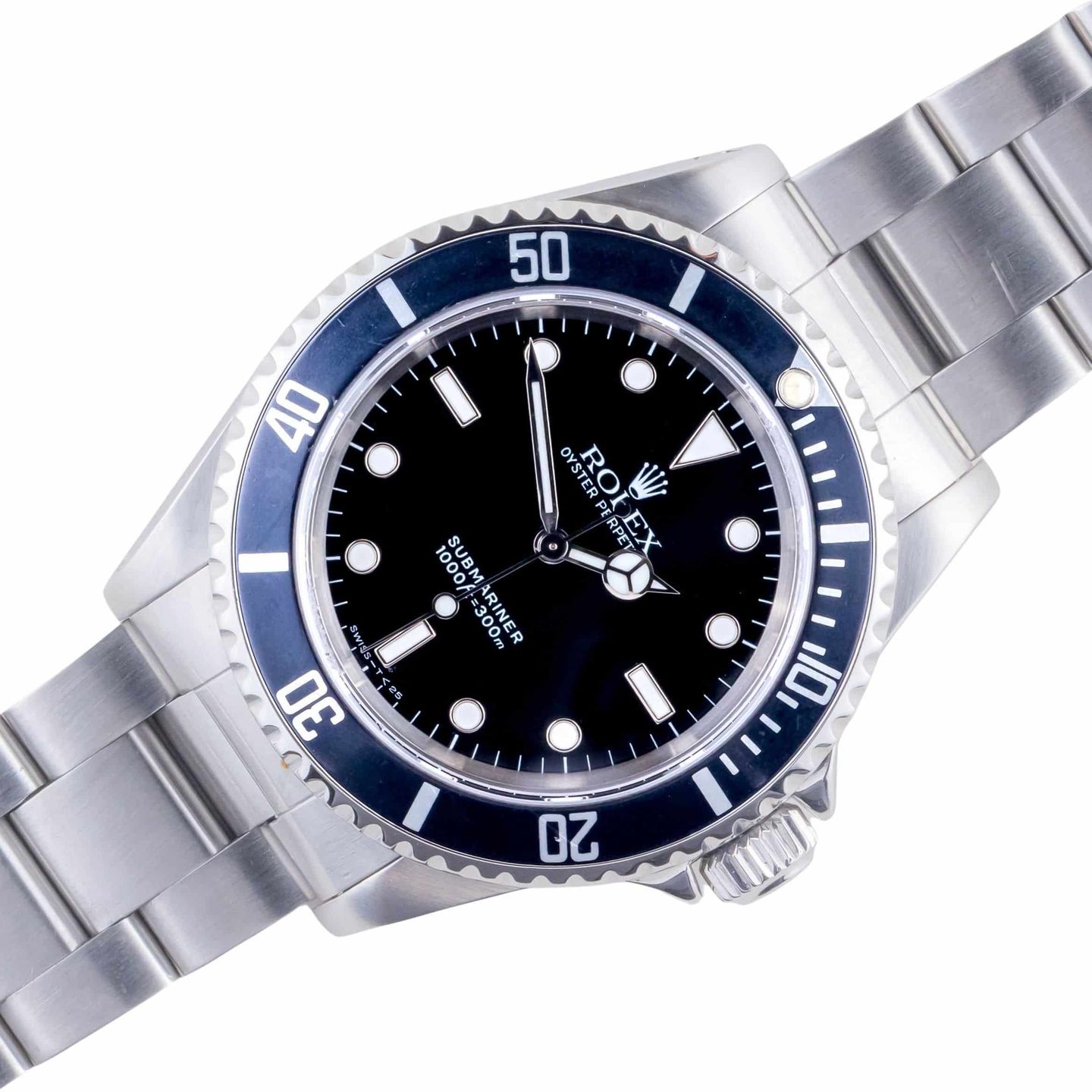 Rolex Submariner No Date 14060 (1993) - Zwart wijzerplaat 40mm Staal (1/8)