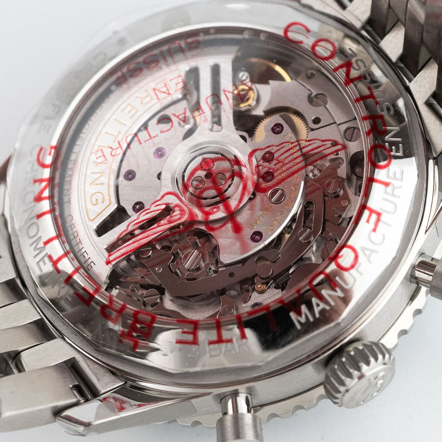 Breitling Navitimer 1 B01 Chronograph AB0138241G1A1 (2025) - Silver dial 43 mm Steel case (5/6)